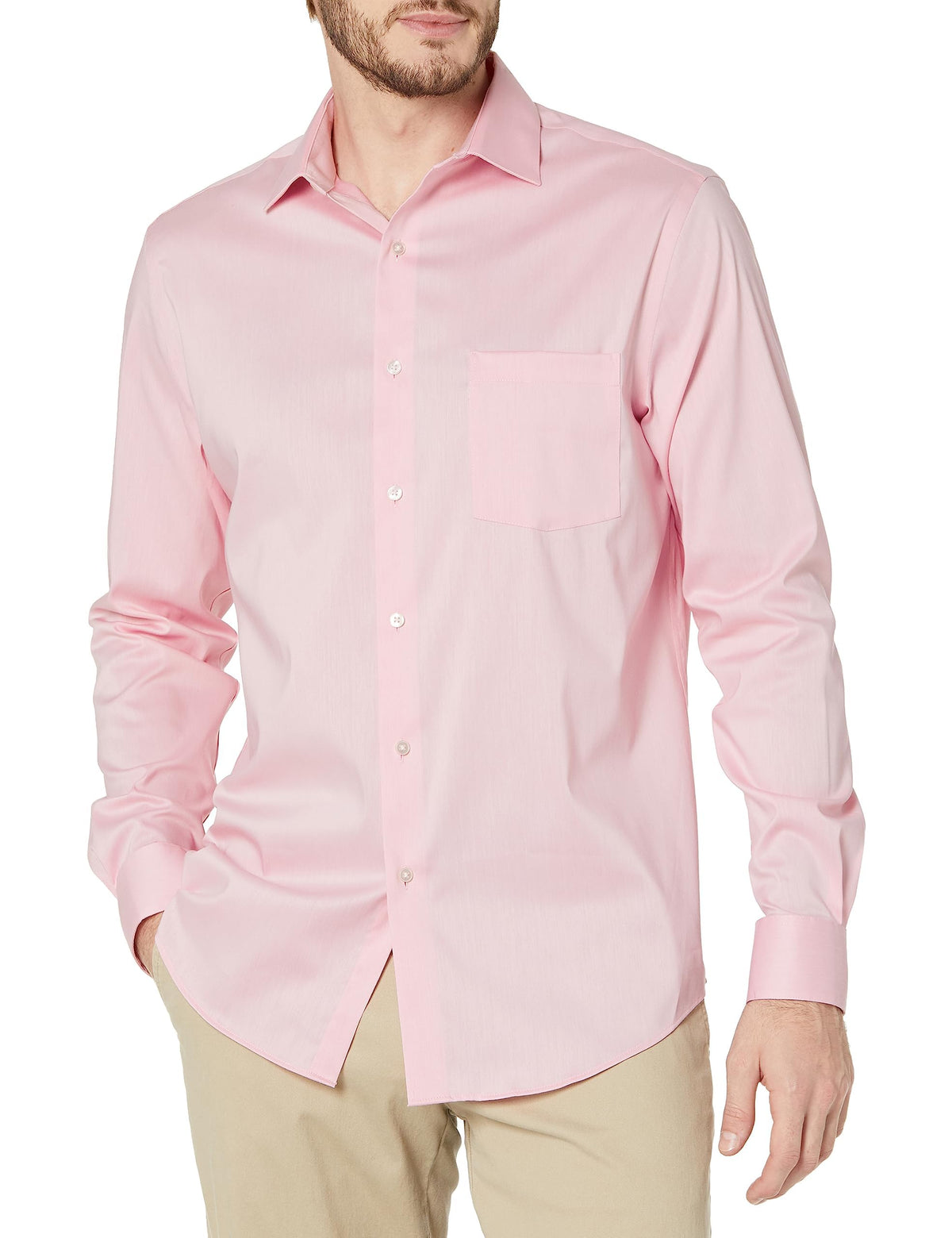 Van Heusen Men's Van Heusen Men's Dress Shirt Regular Fit Ultra Wrinkle Free Flex Collar Stretch Solid