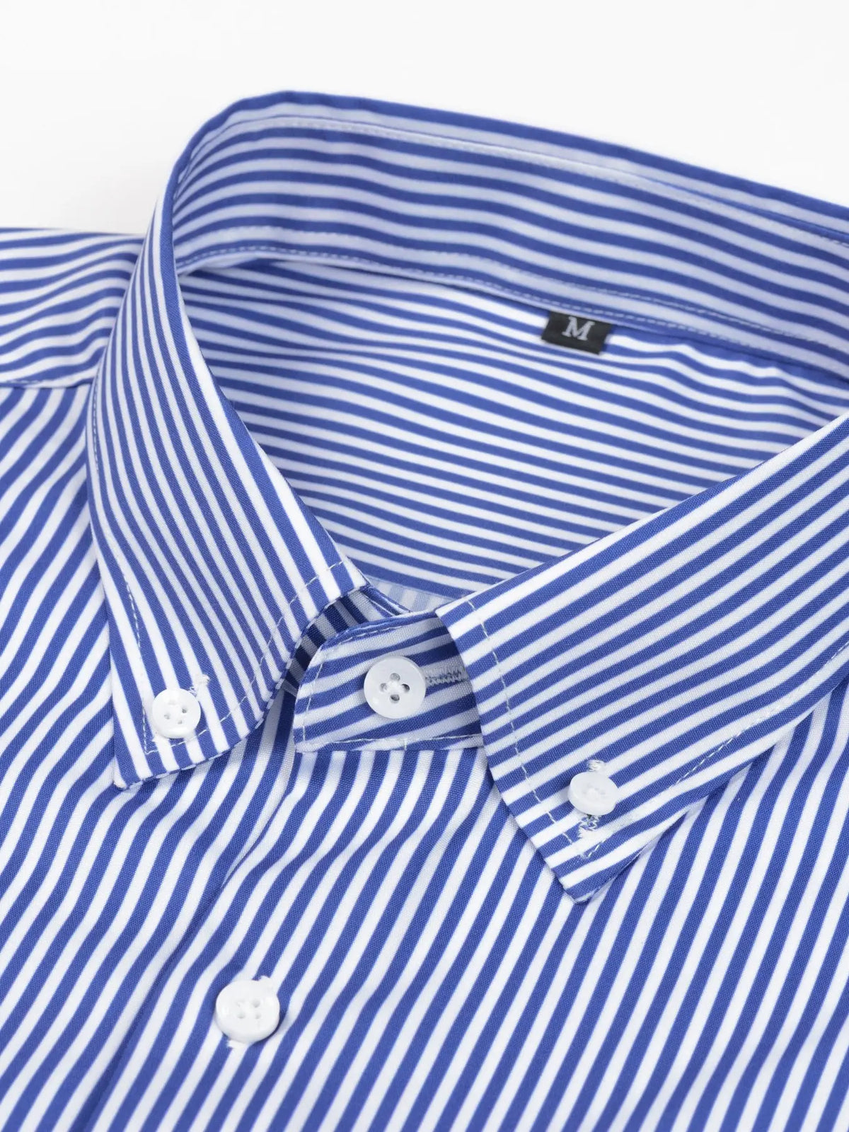 Men's Striped Classic Stripe Pattern Long Sleeve Button Up Business Casual Shirt, Wrinkle-Resistant, Button Front, Loose Fit, Ideal for Office, Daily Wear, Men's Top