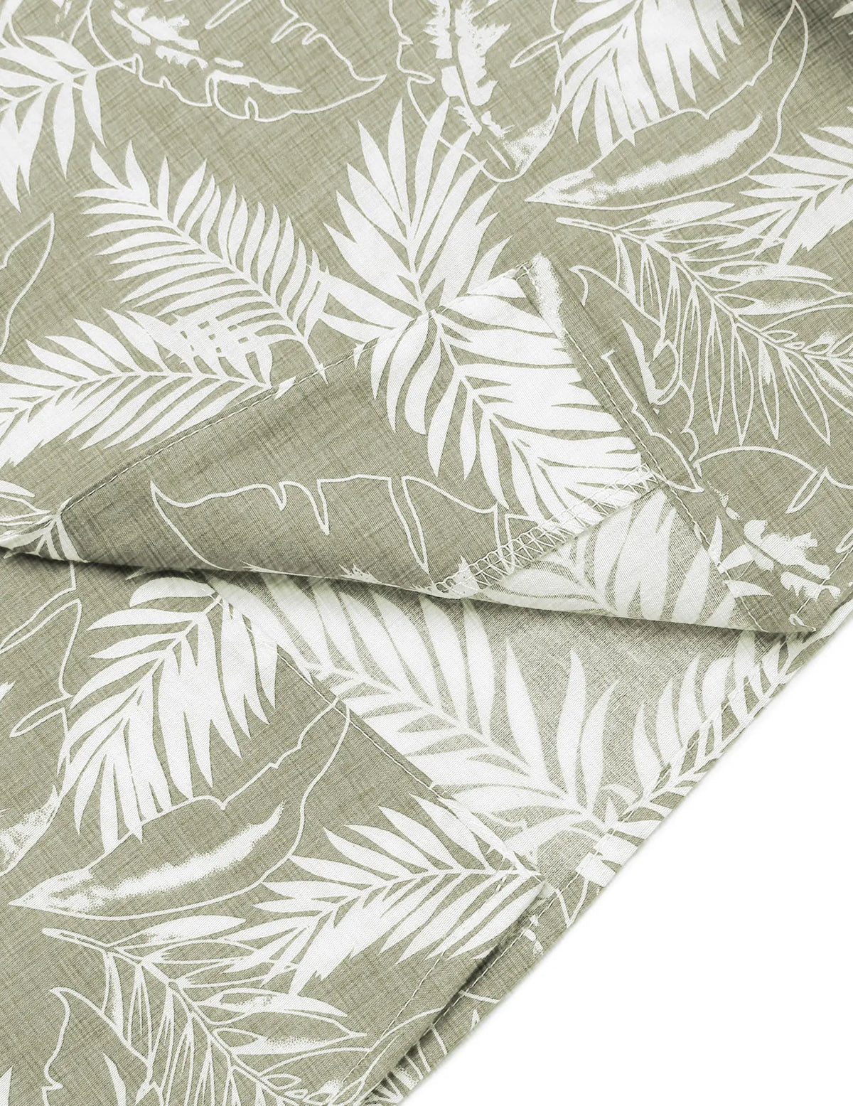 COOFANDY B Men's Cotton Linen Tropical Holiday Beach Shirt Classic Floral Menswear Top Overall Collar Casual Shortsleeve