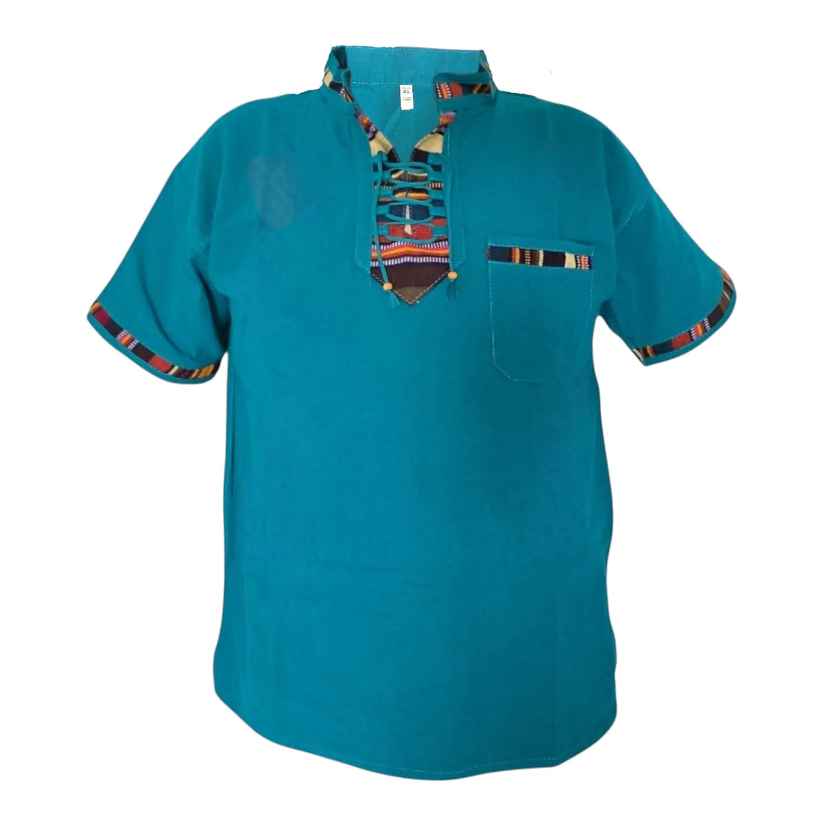 Sacbe Clothing Typical Guatemala Shirt with Hand Embroidered Mayan Pattern Menswear Top Casual Breathable Outfits