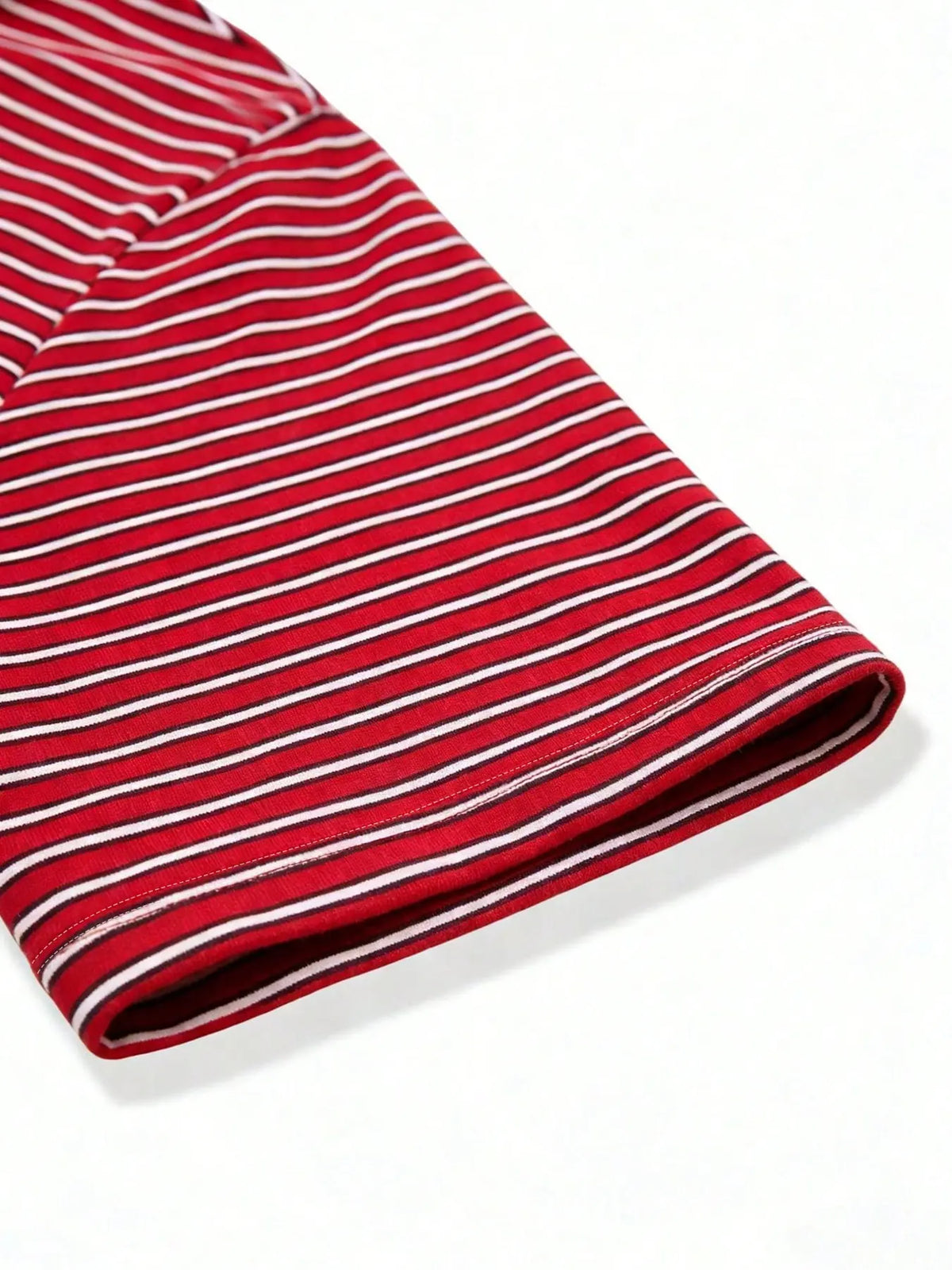 Men's Striped Polo Shirt, Summer Polo Shirts, Colorblock Lapel Embroidered Badge, College Style Streetwear, Loose Fit Summer Casual Top