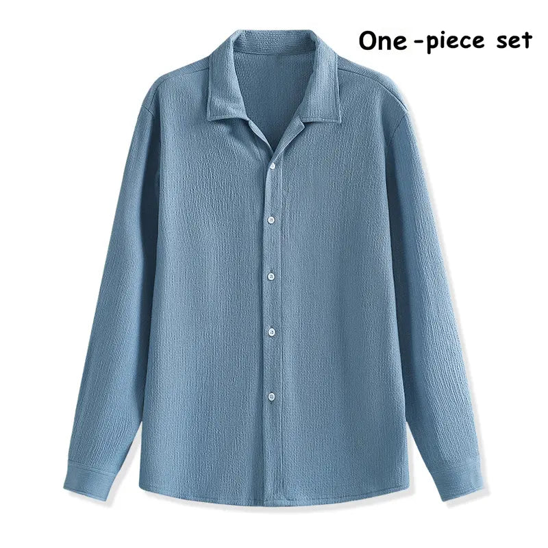 Men's 4-Pack Button Up Short Sleeve Collared Dress Shirts, Stylish Solid Color Men's Clothing Top, Comfortable Breathable Lightweight Turn-Down Collar Shirts for Commuting