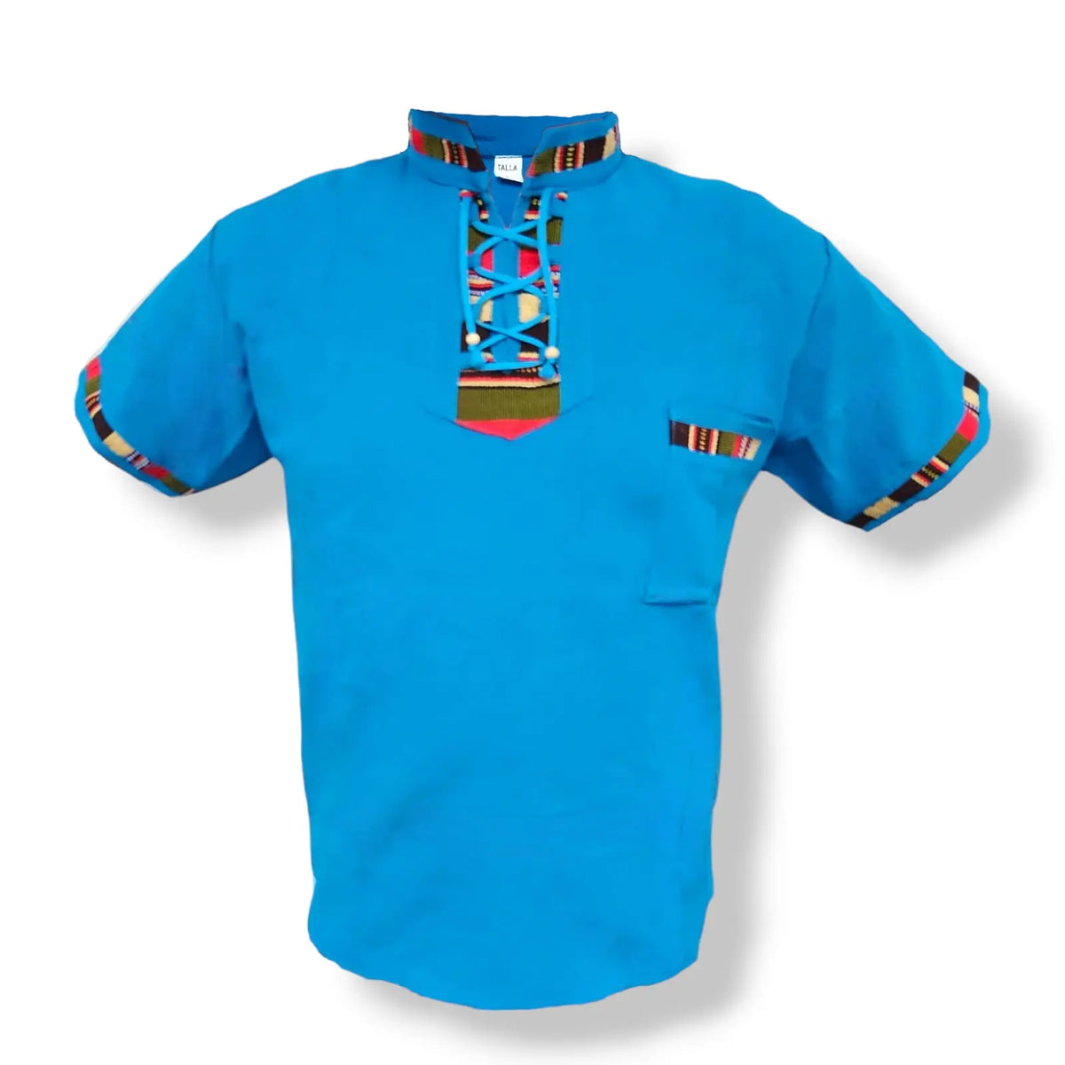 Sacbe Clothing Typical Guatemala Shirt with Hand Embroidered Mayan Pattern Menswear Top Casual Breathable Outfits