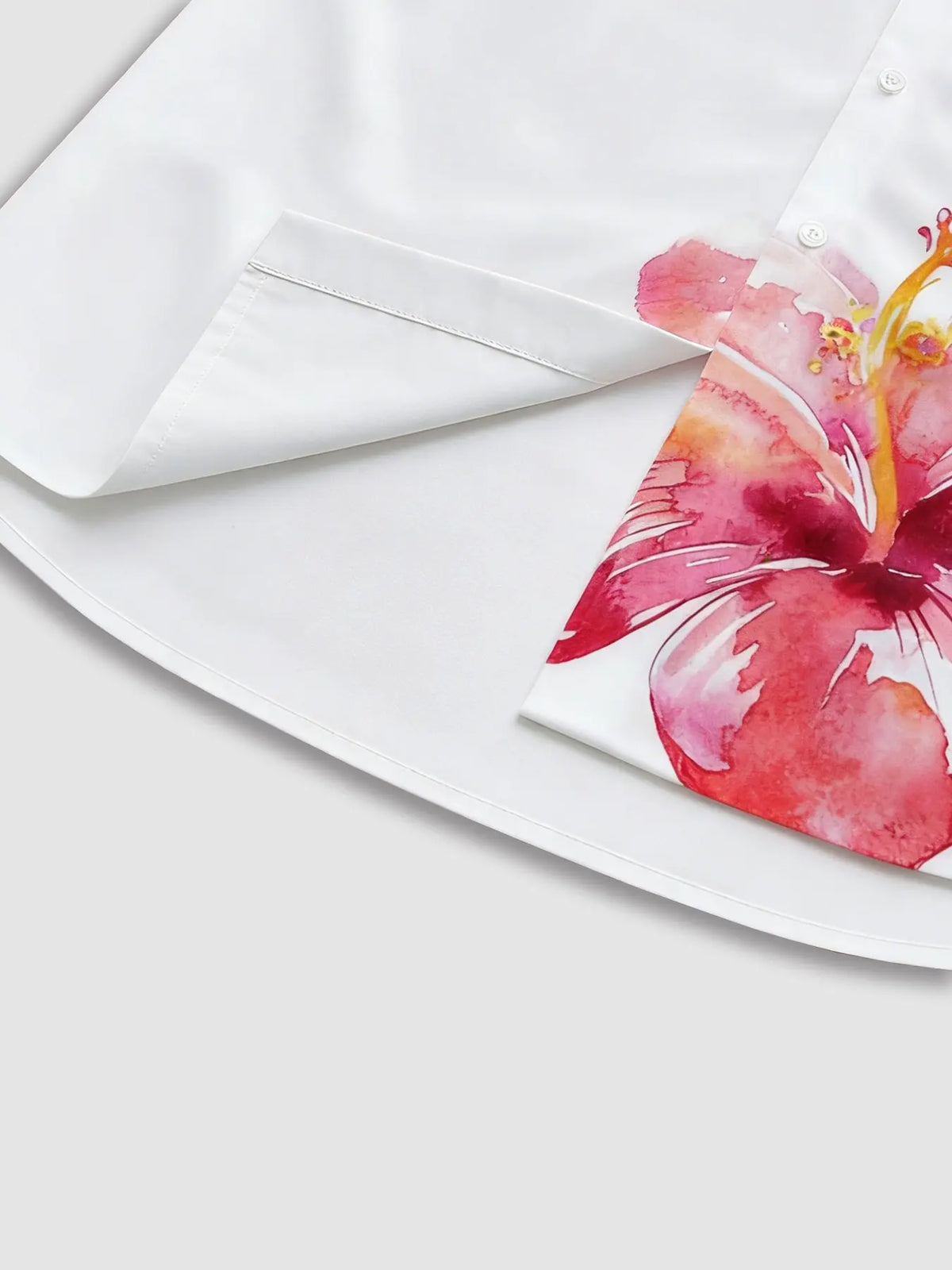 Hibiscus Print Tropical Hawaiian Shirt, Men's Beach Short Sleeve Shirt, Vacation Resort Button Up, White Floral, Botanical Floral Shirt, Casual Summer Shirt, Casual Beach Shirts, Beach Life Shirt | TikTok Viral