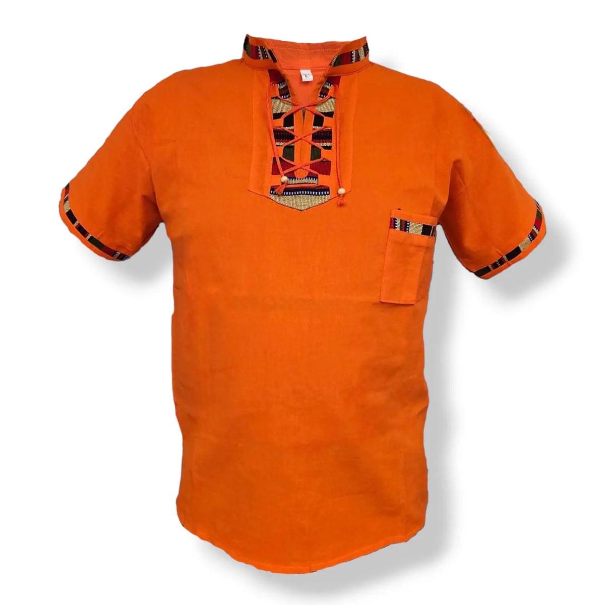 Sacbe Clothing Typical Guatemala Shirt with Hand Embroidered Mayan Pattern Menswear Top Casual Breathable Outfits