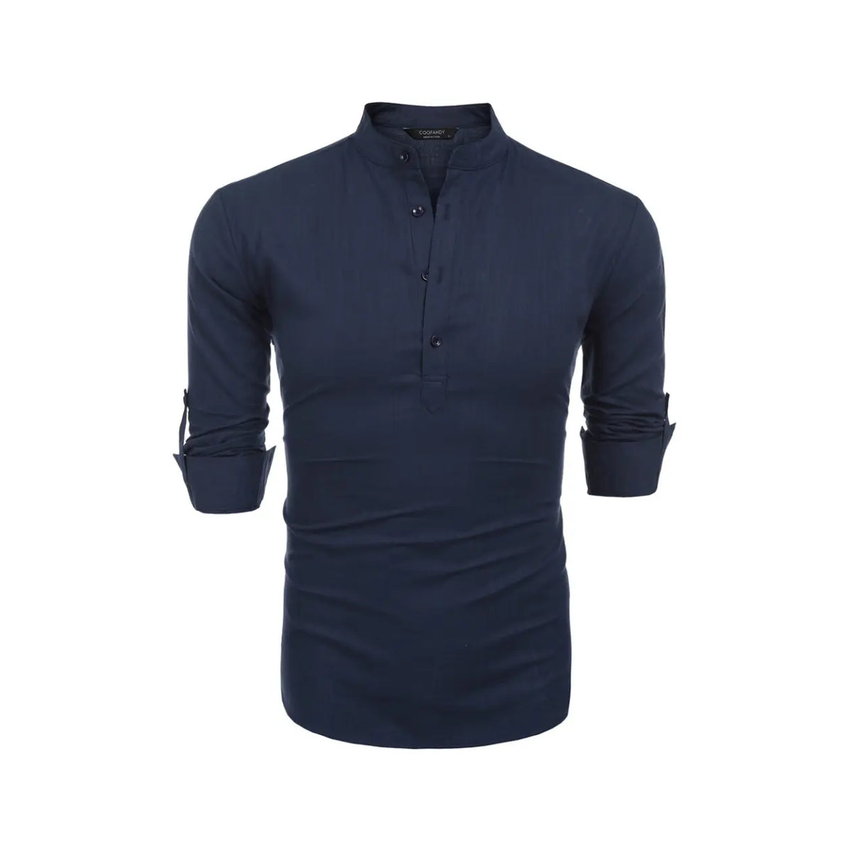 COOFANDY Week Men's Cotton Linen Henley Shirt Long Sleeve Hippie Casual Beach T Shirts Menswear Soft Beach Wear Breathable Vneck Fashion Lightweight Stylish Slim Fit（runs small ）