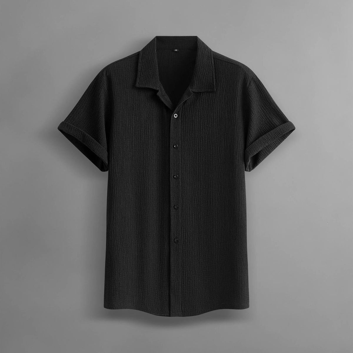 Men's 4-Pack Button Up Short Sleeve Collared Dress Shirts, Stylish Solid Color Men's Clothing Top, Comfortable Breathable Lightweight Turn-Down Collar Shirts for Commuting