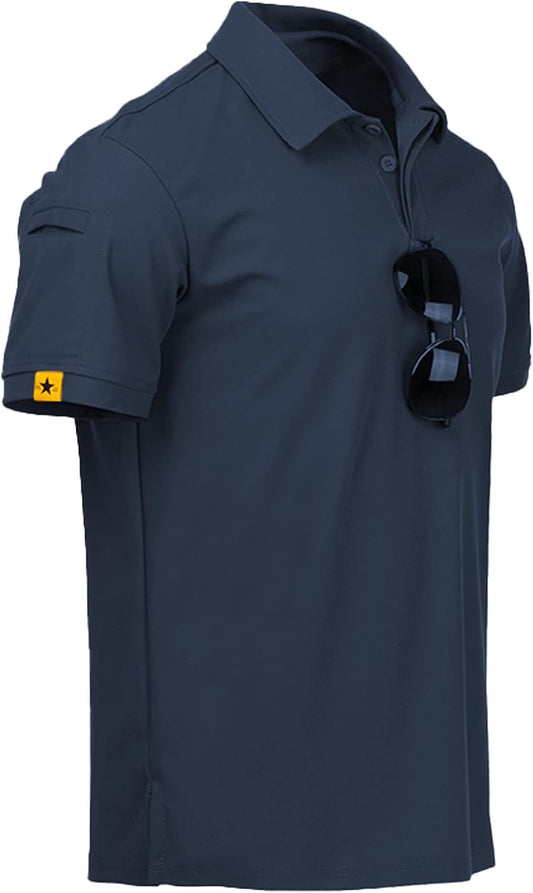 ZITY Mens Polo Shirt Short Sleeve Moisture Wicking Athletic Golf Polos