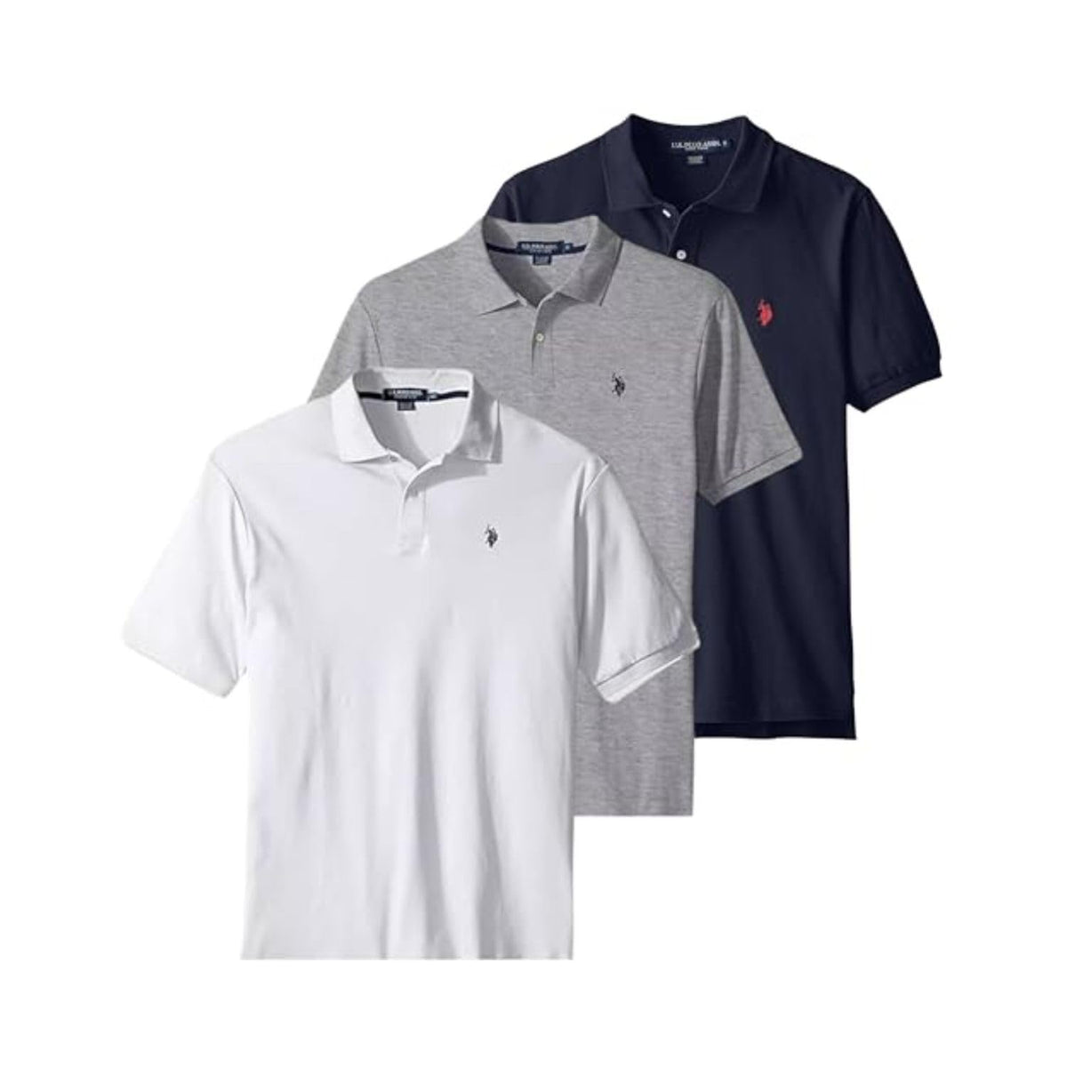 U.S. Polo Assn. 3 Pack Men's Classic Polo Shirt