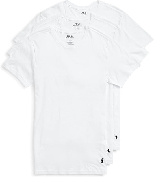 Polo Ralph Lauren Underwear Men's Slim Fit Cotton Crew Tee 3 Pack