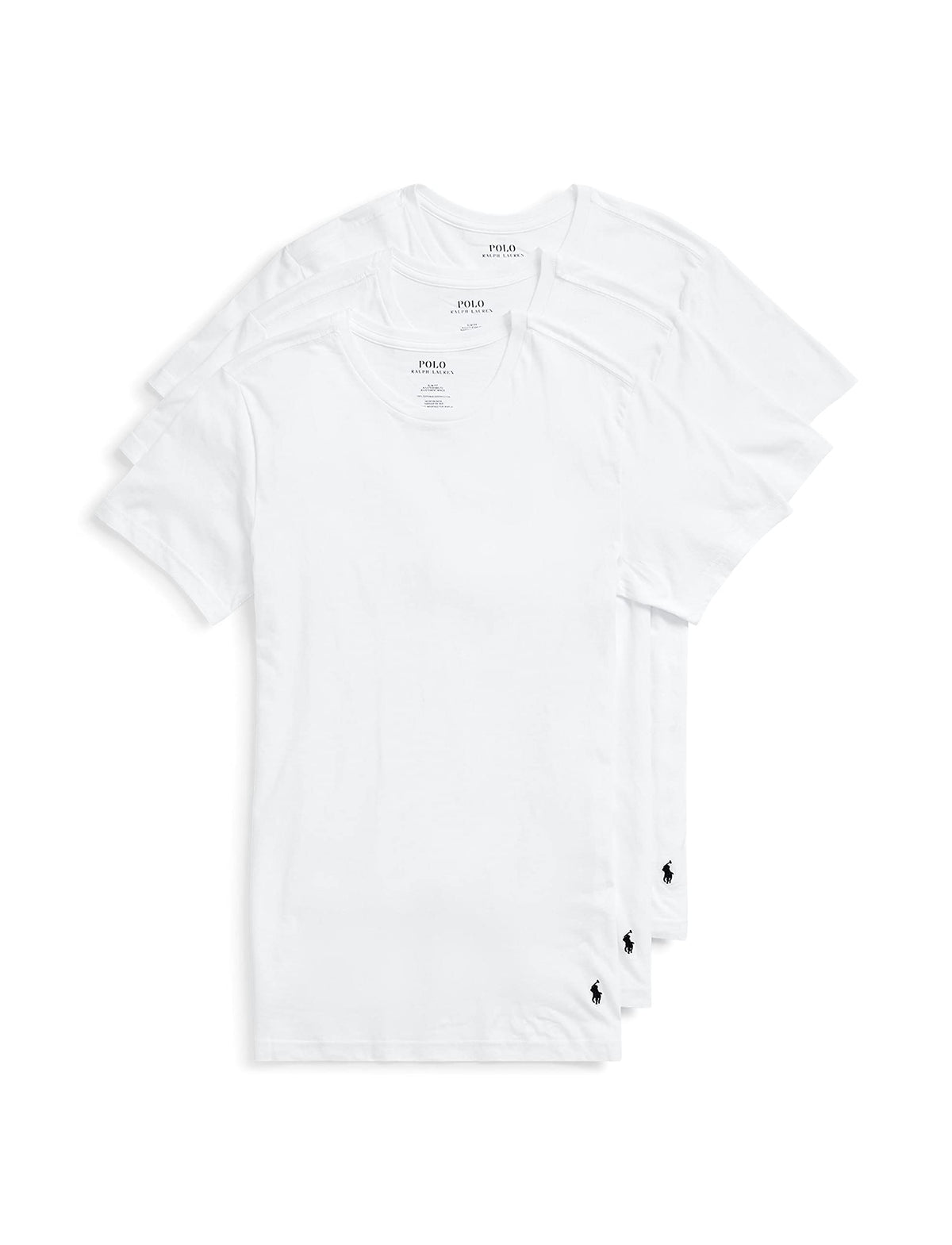Polo Ralph Lauren Underwear Men's Slim Fit Cotton Crew Tee 3 Pack