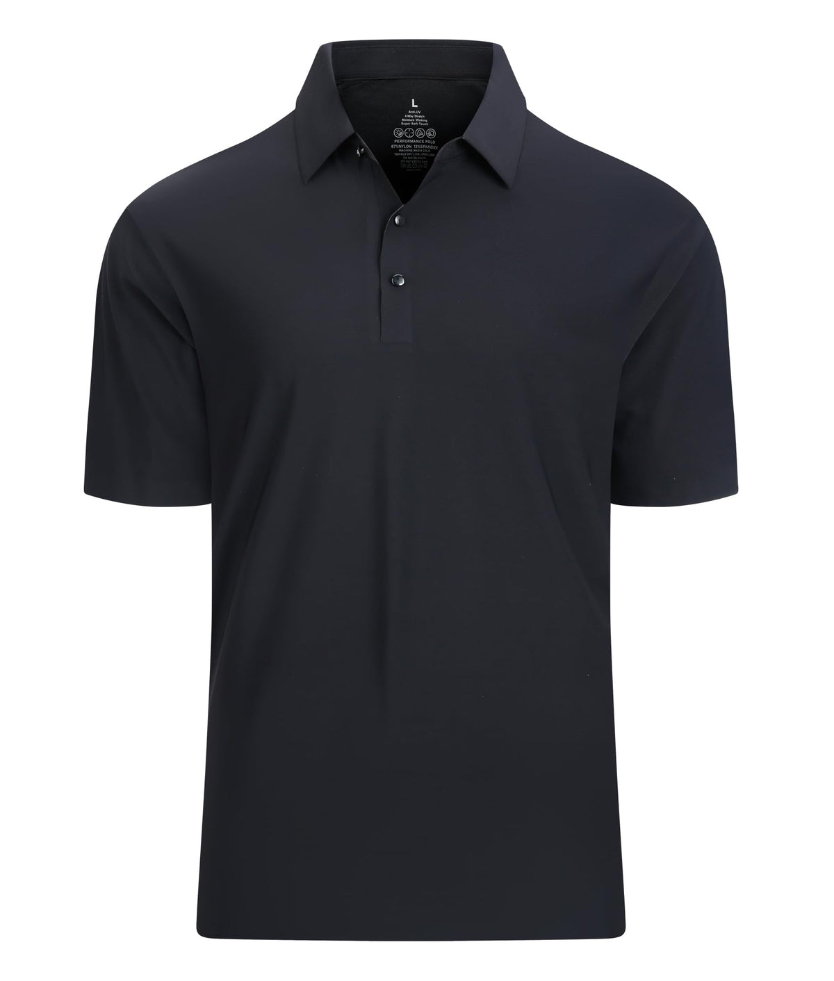 Alex Vando Mens Golf Shirt Quick-Dry Solid Short Sleeve Polo Shirts