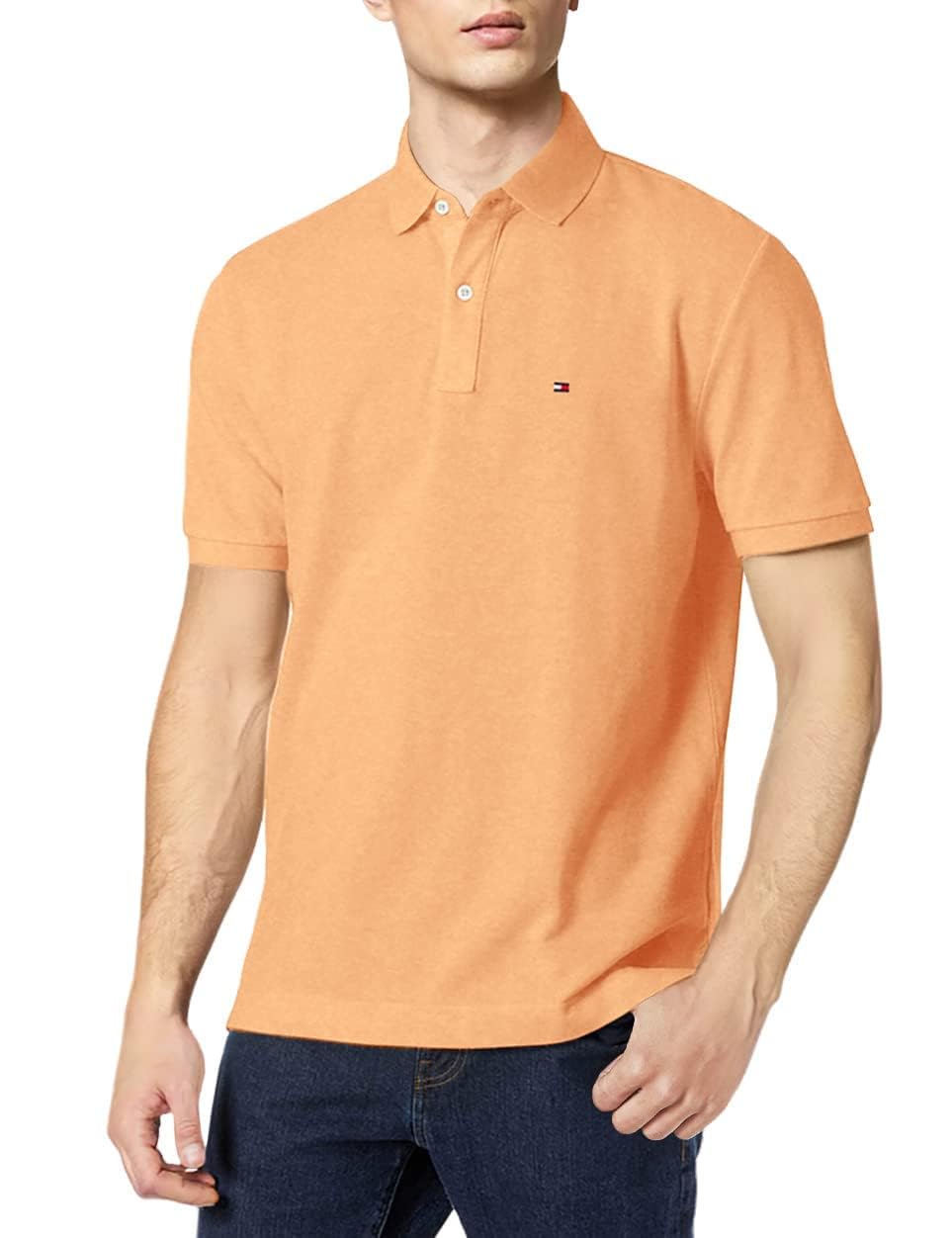 Tommy Hilfiger Men's Short Sleeve Cotton Pique Polo Shirt in Classic Fit