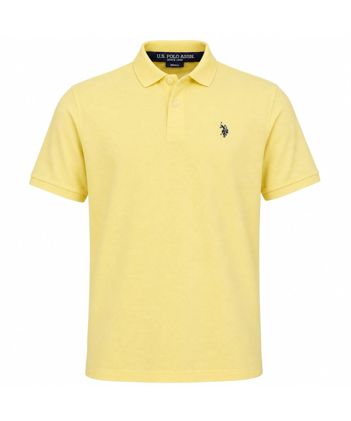 U.S. Polo Assn. Men's Classic Polo Shirt, Two-Button Closure Pique Polo Shirt, Summer Fashion Golf Shirt