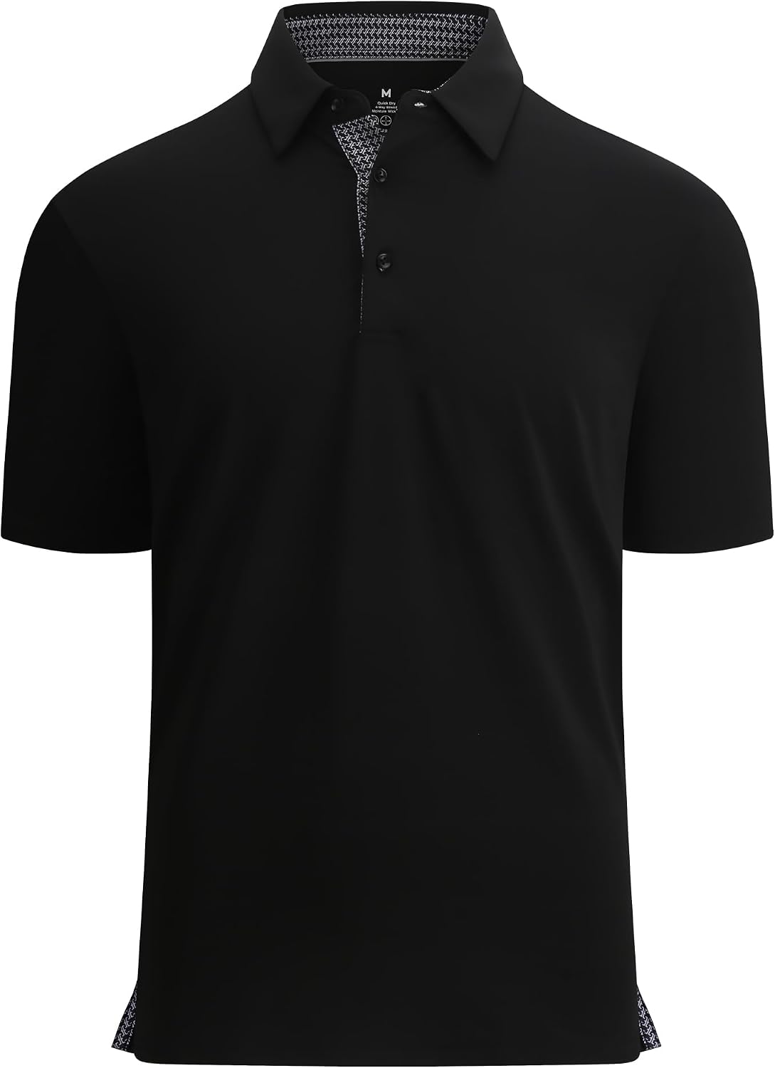 Alex Vando Mens Golf Shirt Quick-Dry Solid Short Sleeve Polo Shirts