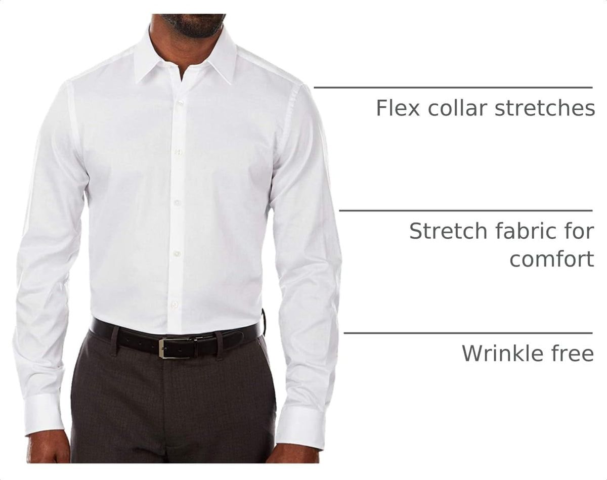 Van Heusen Men's Flex Collar Slim Fit Stretch Dress Shirt