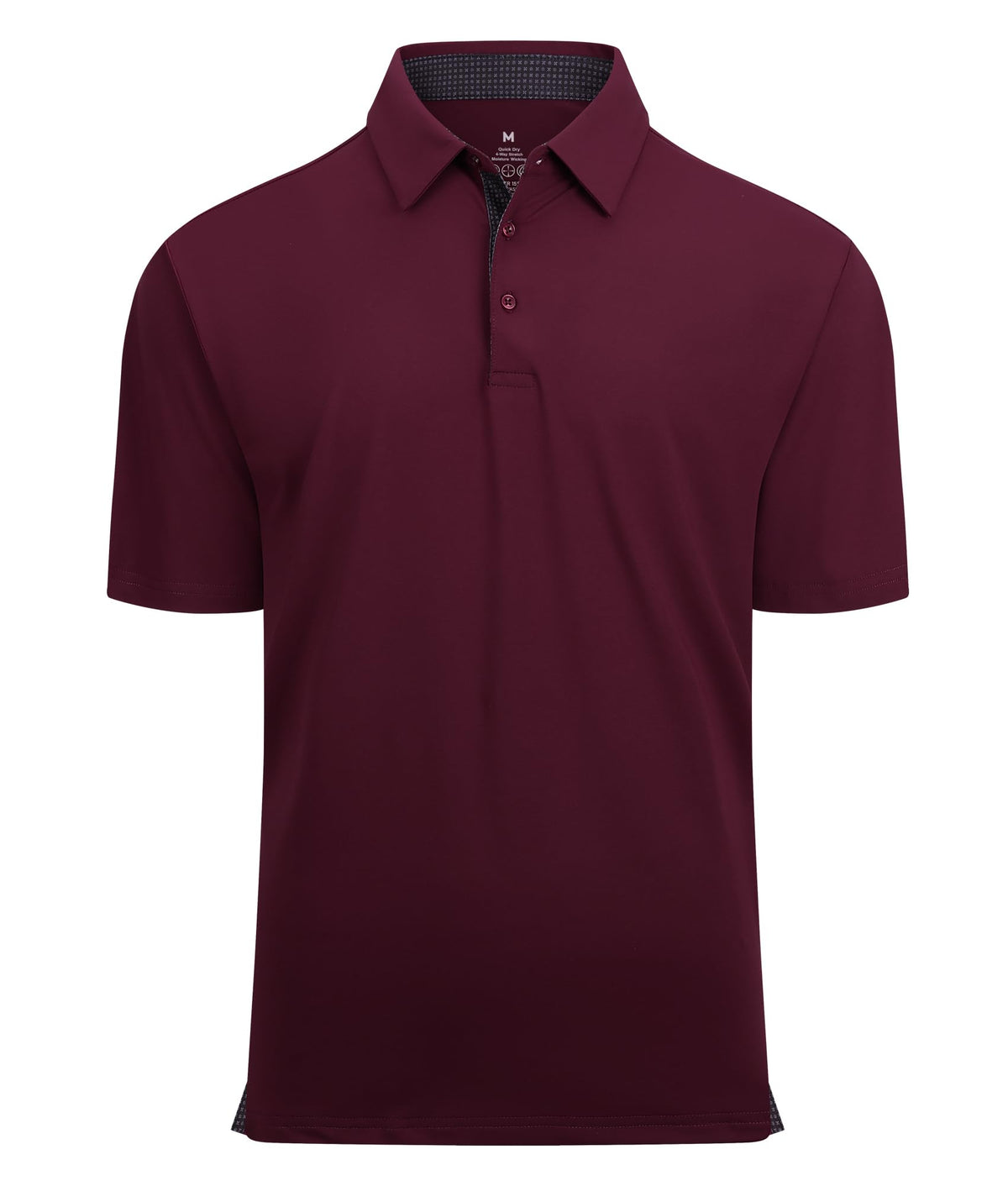 Alex Vando Mens Golf Shirt Quick-Dry Solid Short Sleeve Polo Shirts