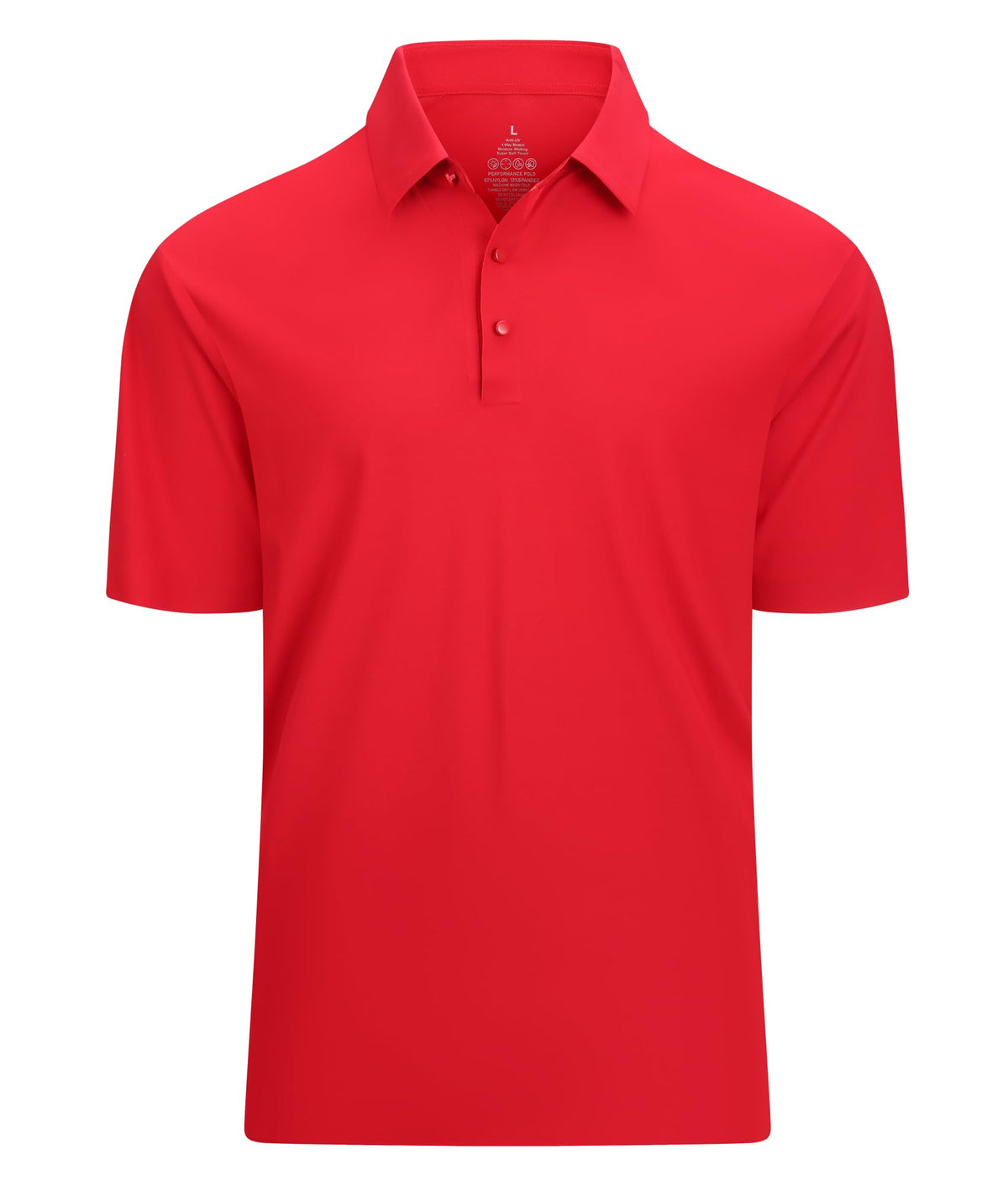 Alex Vando Mens Golf Shirt Quick-Dry Solid Short Sleeve Polo Shirts