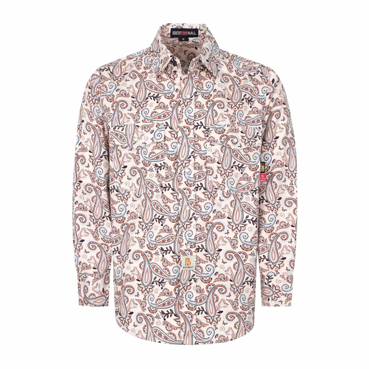 6.5OZ Lightweight Printed FR Shirts With Pearl Snap