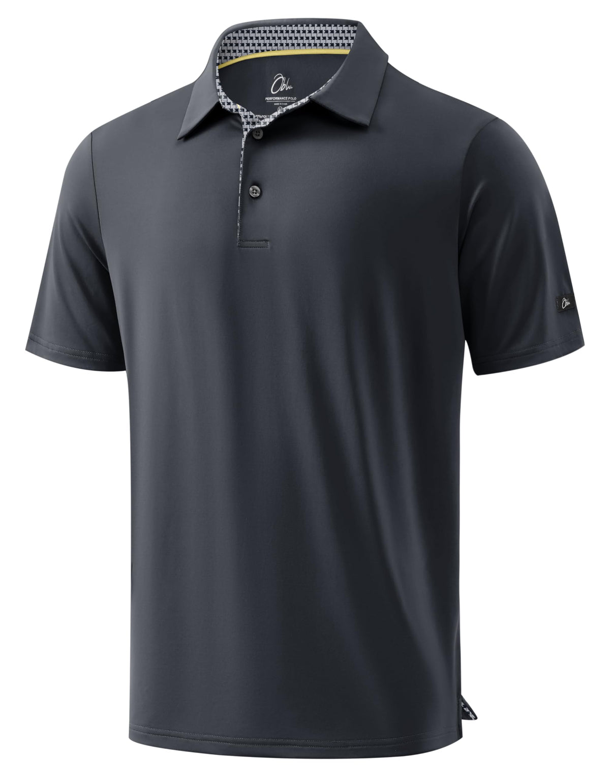 Obla Mens Golf Shirt Short Sleeve Dry Fit Collared Polo Shirts