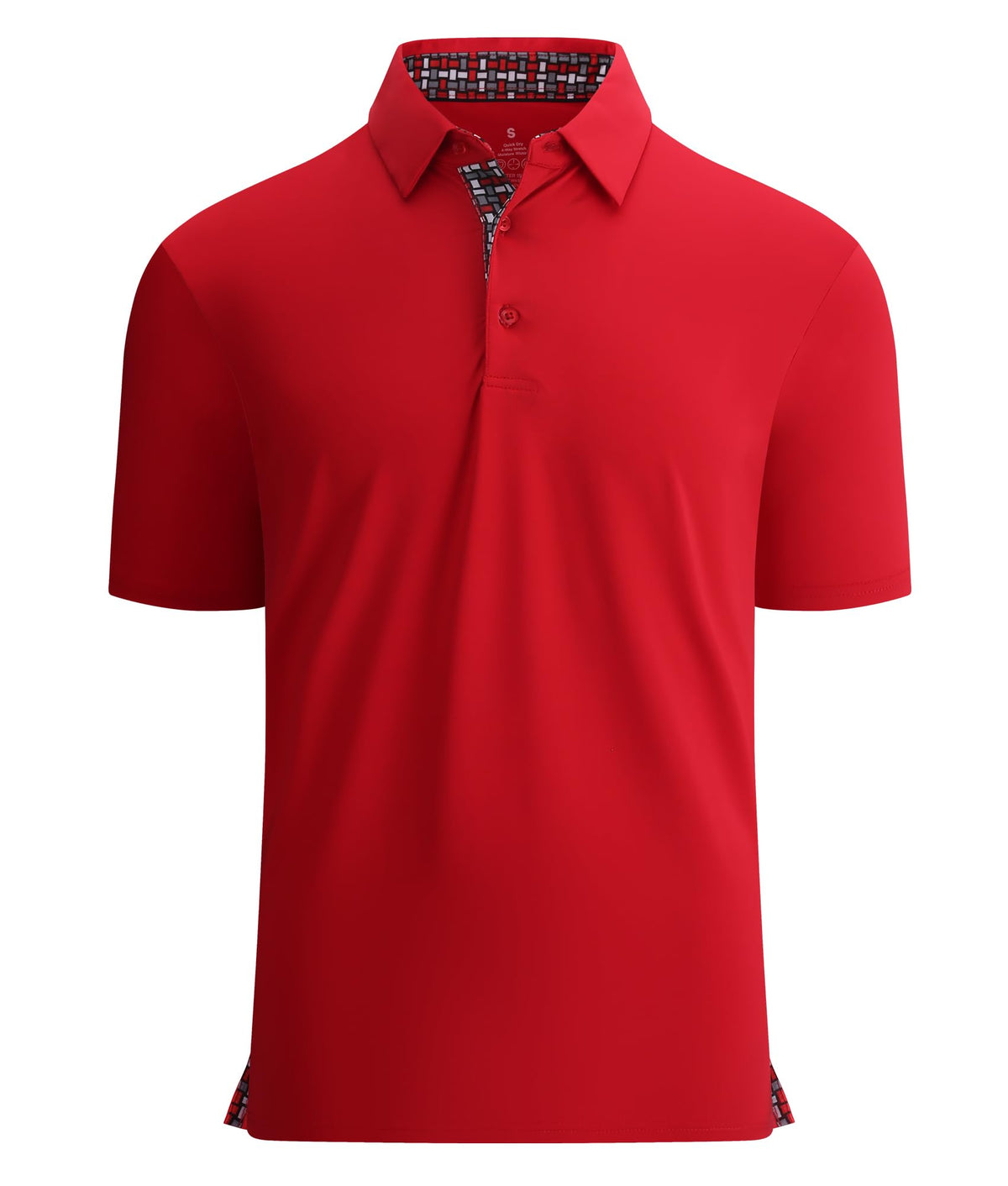 Alex Vando Mens Golf Shirt Quick-Dry Solid Short Sleeve Polo Shirts