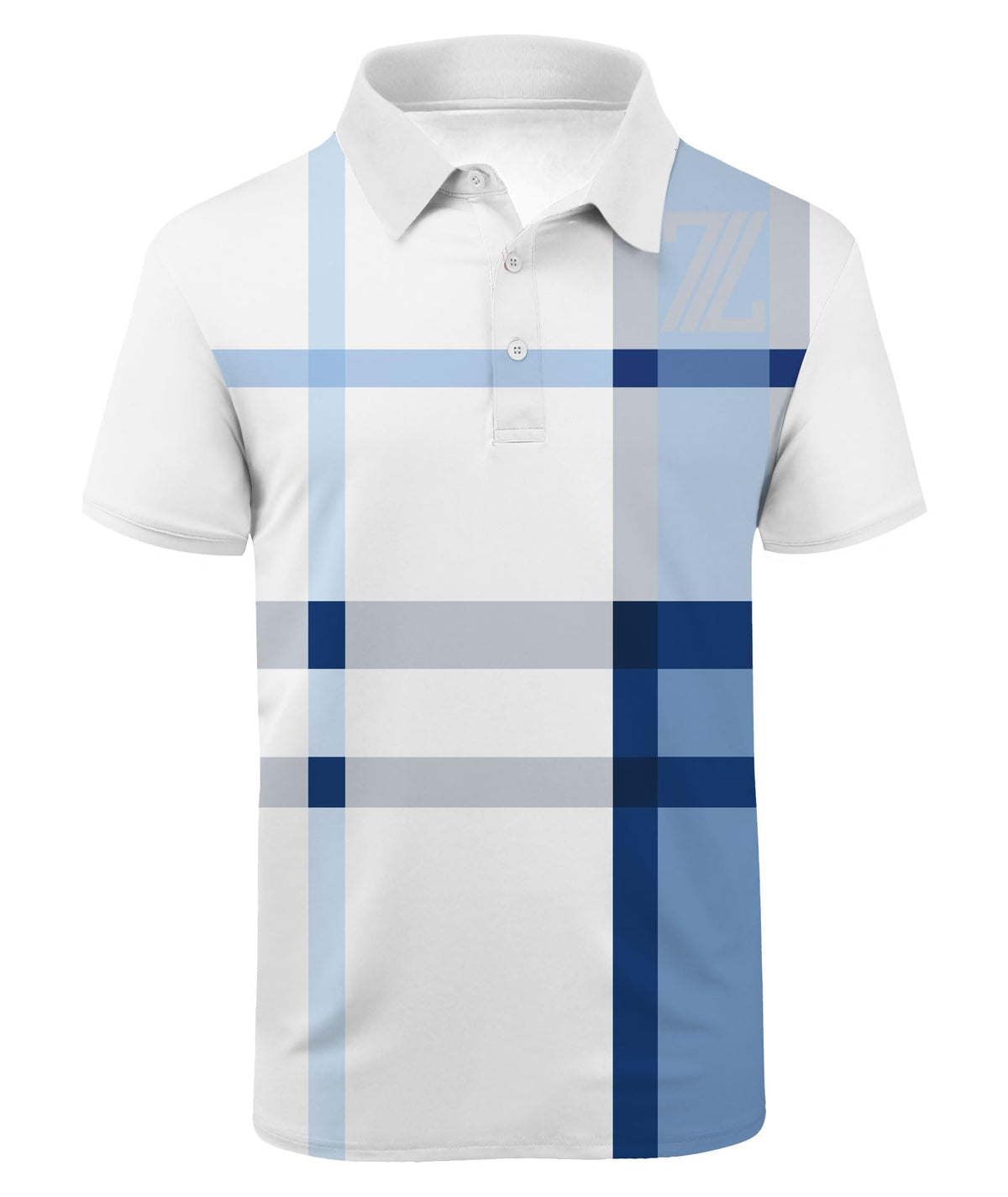 ZITY Mens Golf Shirts Short Sleeve Print Moisture Wicking Polo Shirt