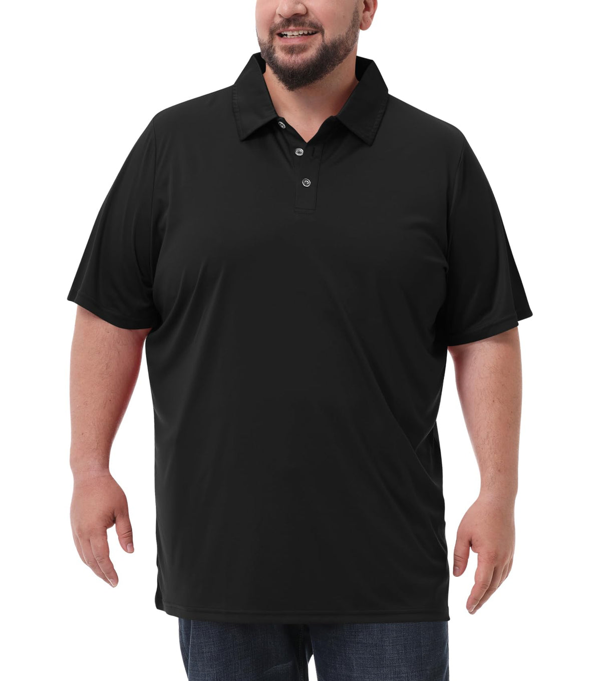 Men's Big and Tall Polo Shirts UPF 50+ Casual Work Quick Dry Golf Shirt