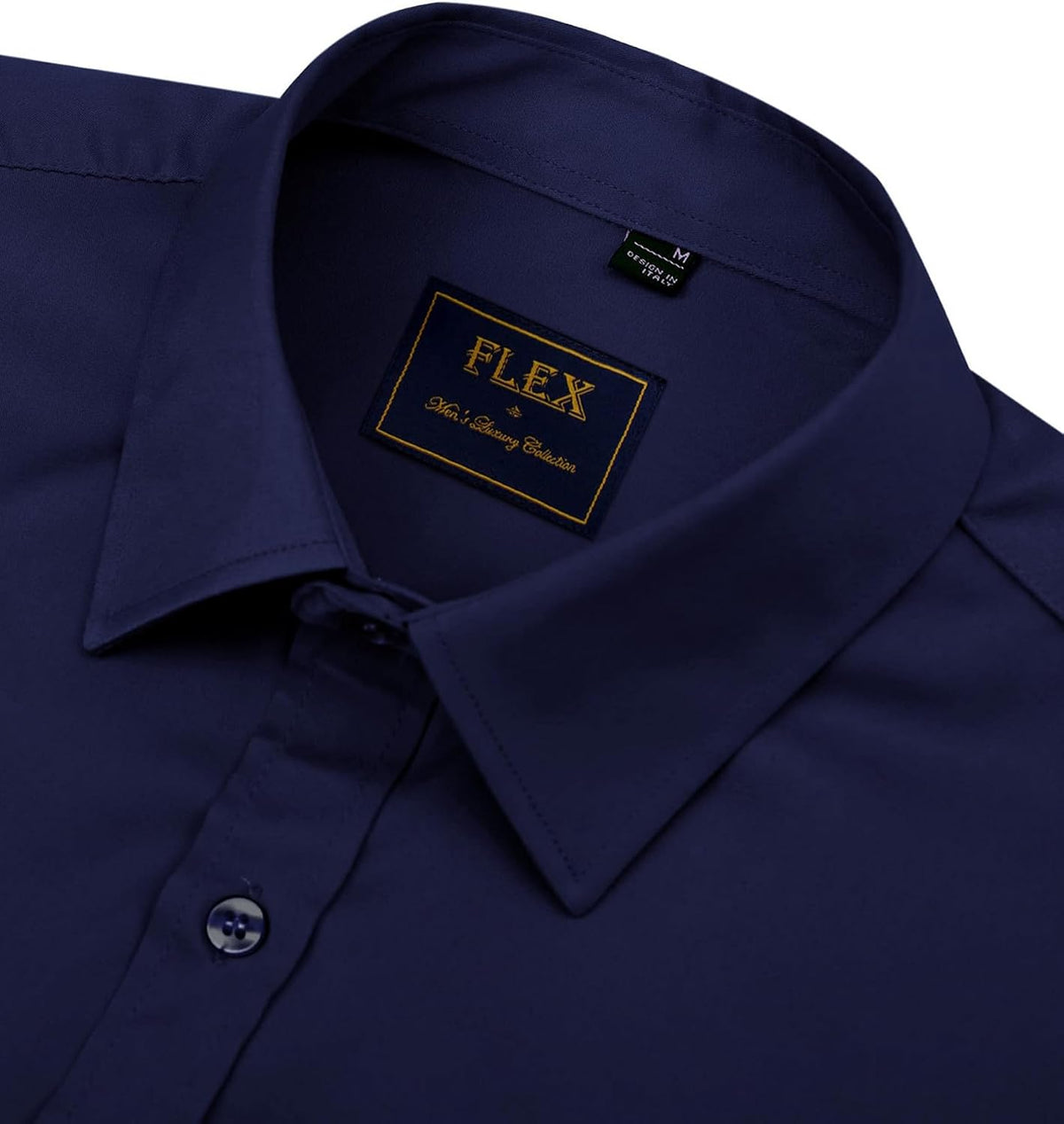 J.VER Men's Dress Shirts Solid Long Sleeve Stretch Wrinkle-Free Formal Shirt Business Casual Button Down Shirts
