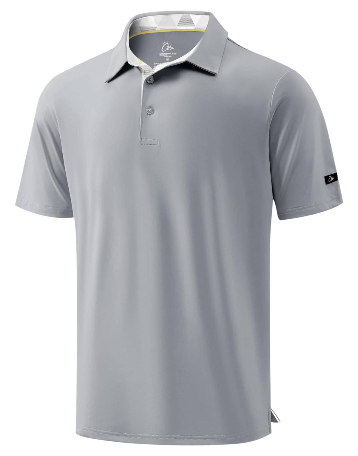 Obla Mens Golf Shirt Short Sleeve Dry Fit Collared Polo Shirts