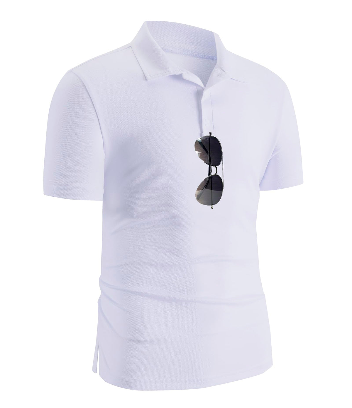 Men's Polo Shirt Quick Dry Short Sleeve Tactical Collared Shirts Performance Moisture Wicking Pique Golf Shirt