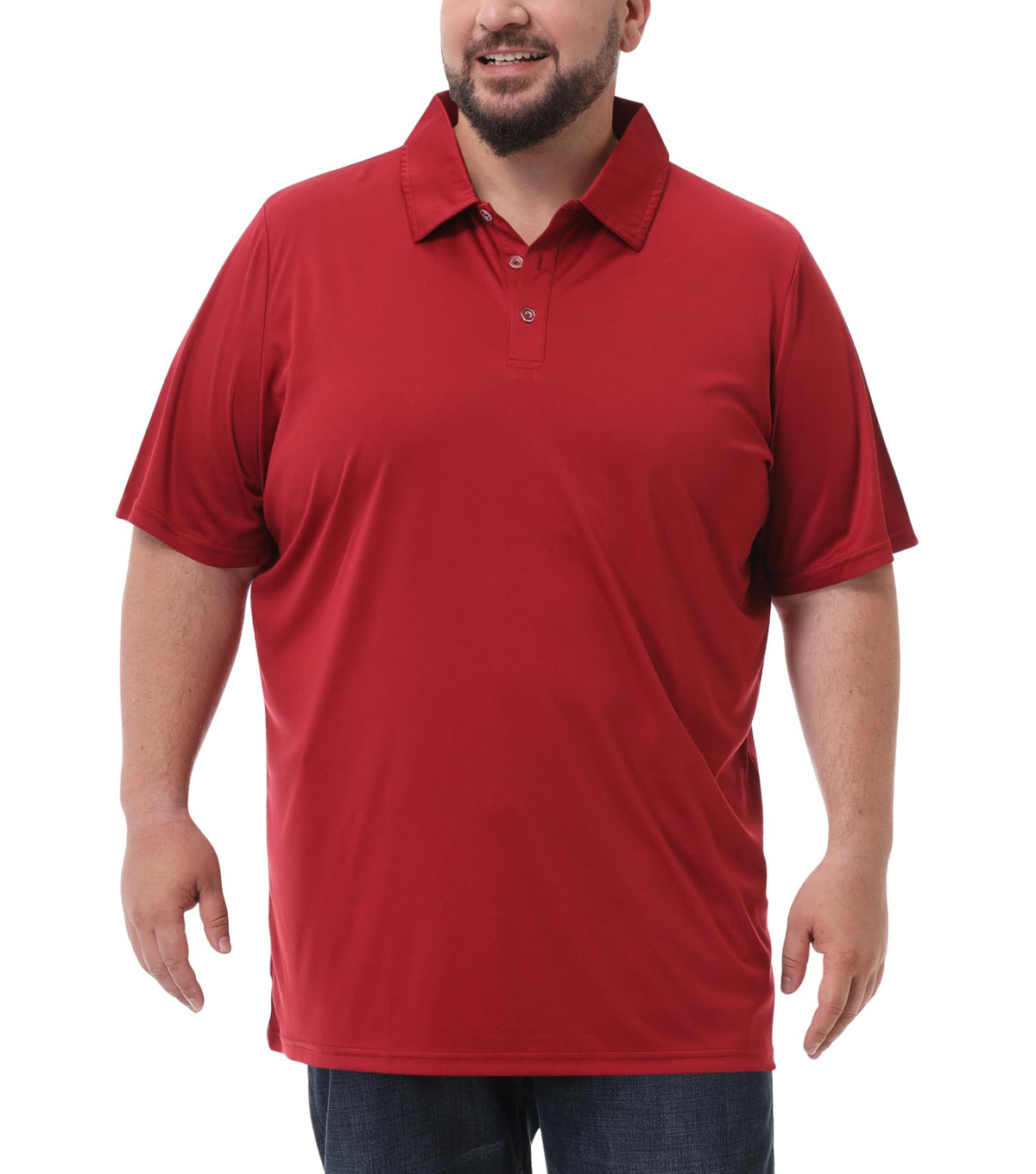 Men's Big and Tall Polo Shirts UPF 50+ Casual Work Quick Dry Golf Shirt