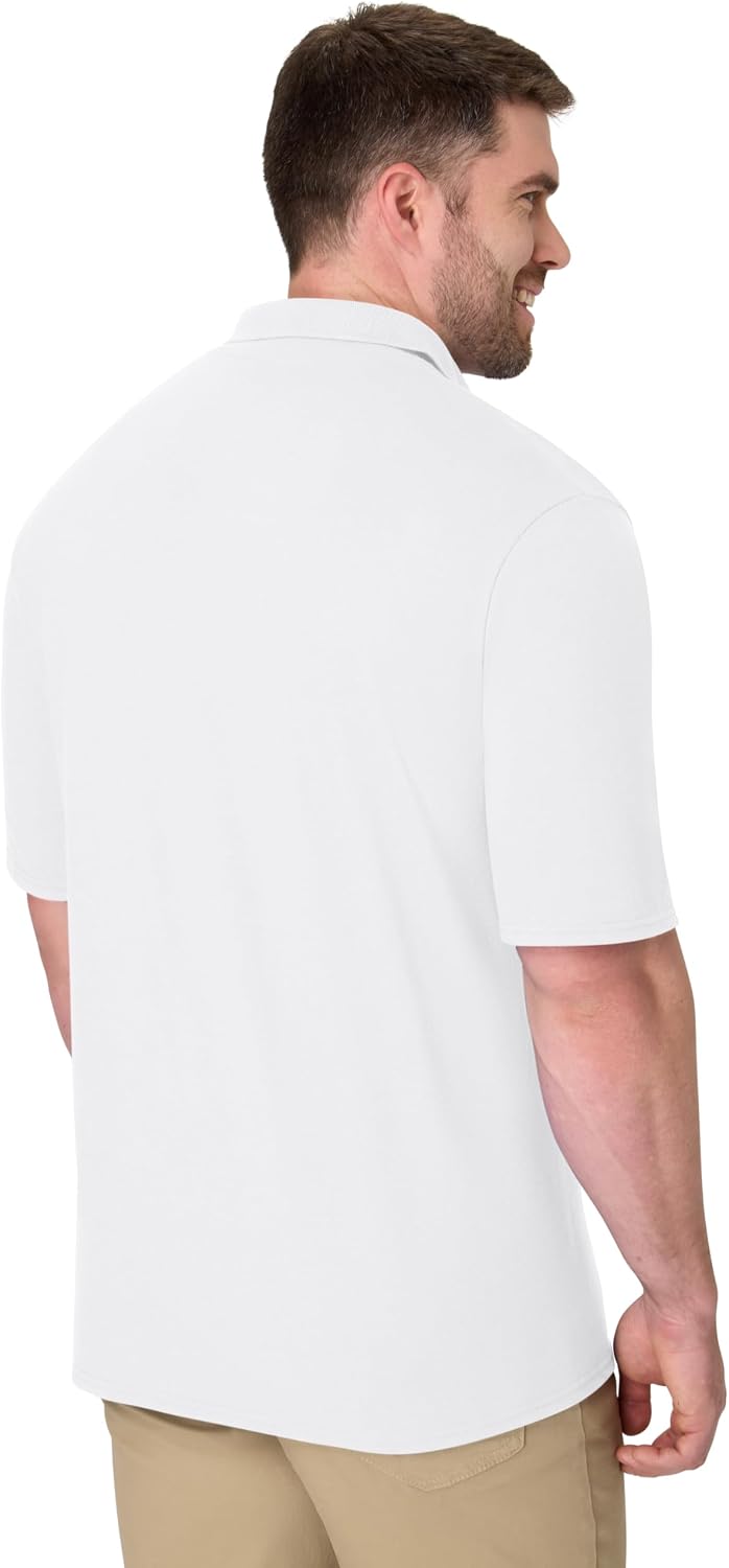 Hanes Men’s X-Temp Short Sleeve Polo Shirt, Midweight Men's Shirt