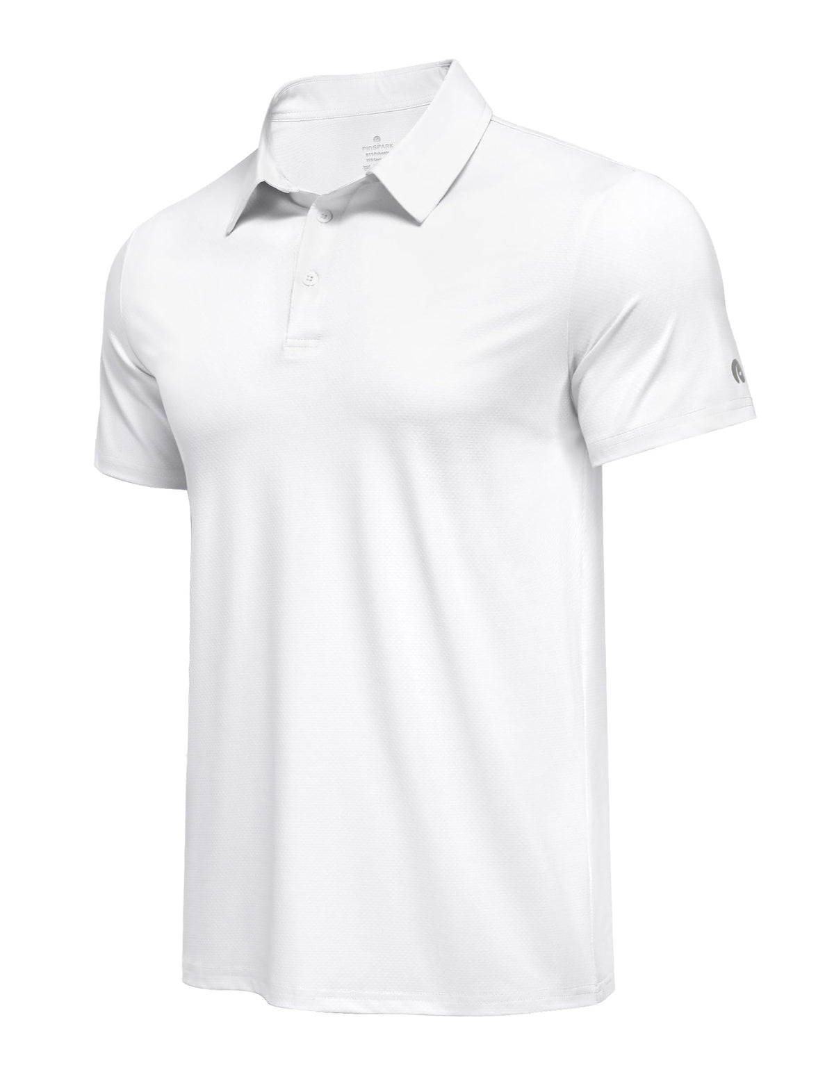 PINSPARK Men's Golf Polo Shirts UPF 50+ Moisture Wicking Collared Shirts