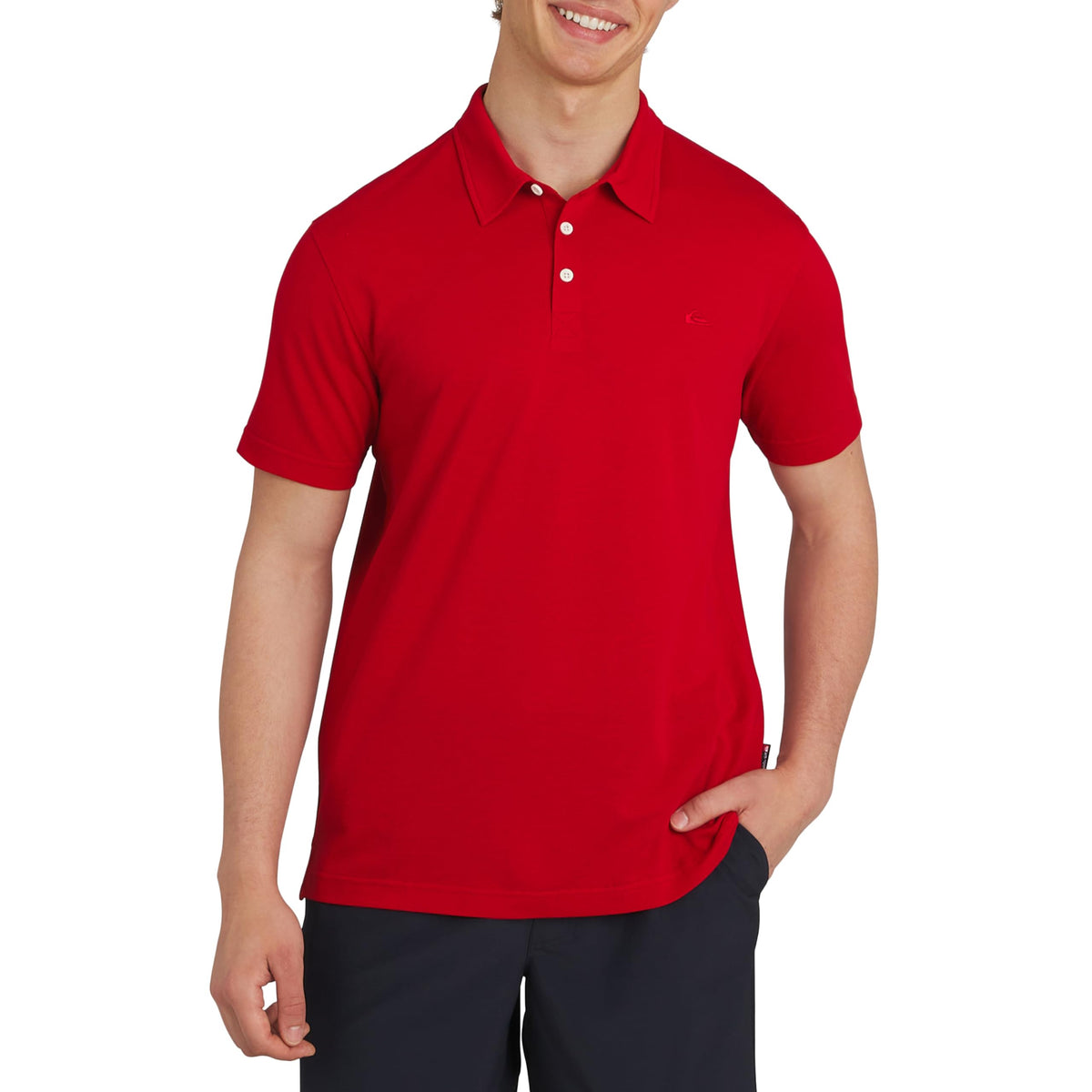 Quiksilver Men's Regular Fit Premium Soft Short Sleeve Oxford Polo Shirt