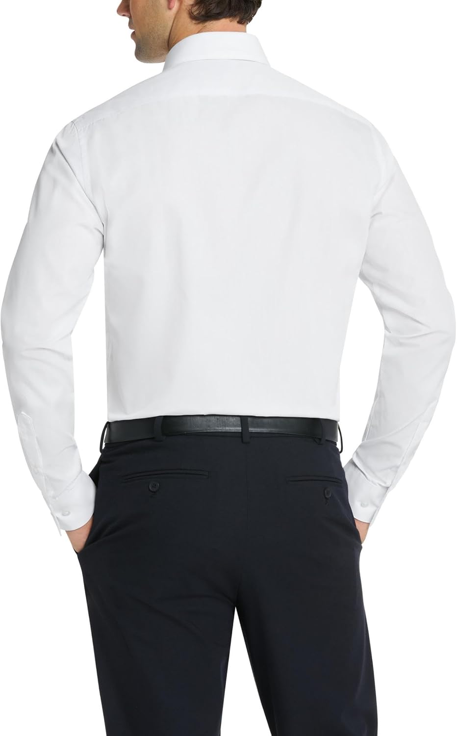 Van Heusen Men's Dress Shirt Fitted Poplin Solid