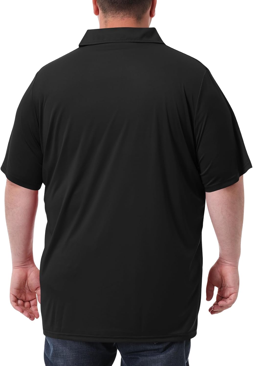 Men's Big and Tall Polo Shirts UPF 50+ Casual Work Quick Dry Golf Shirt