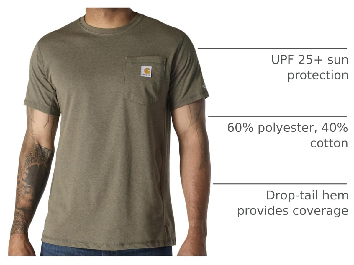 Carhartt Men's Force Relaxed Fit Midweight Short-Sleeve Pocket T-Shirt