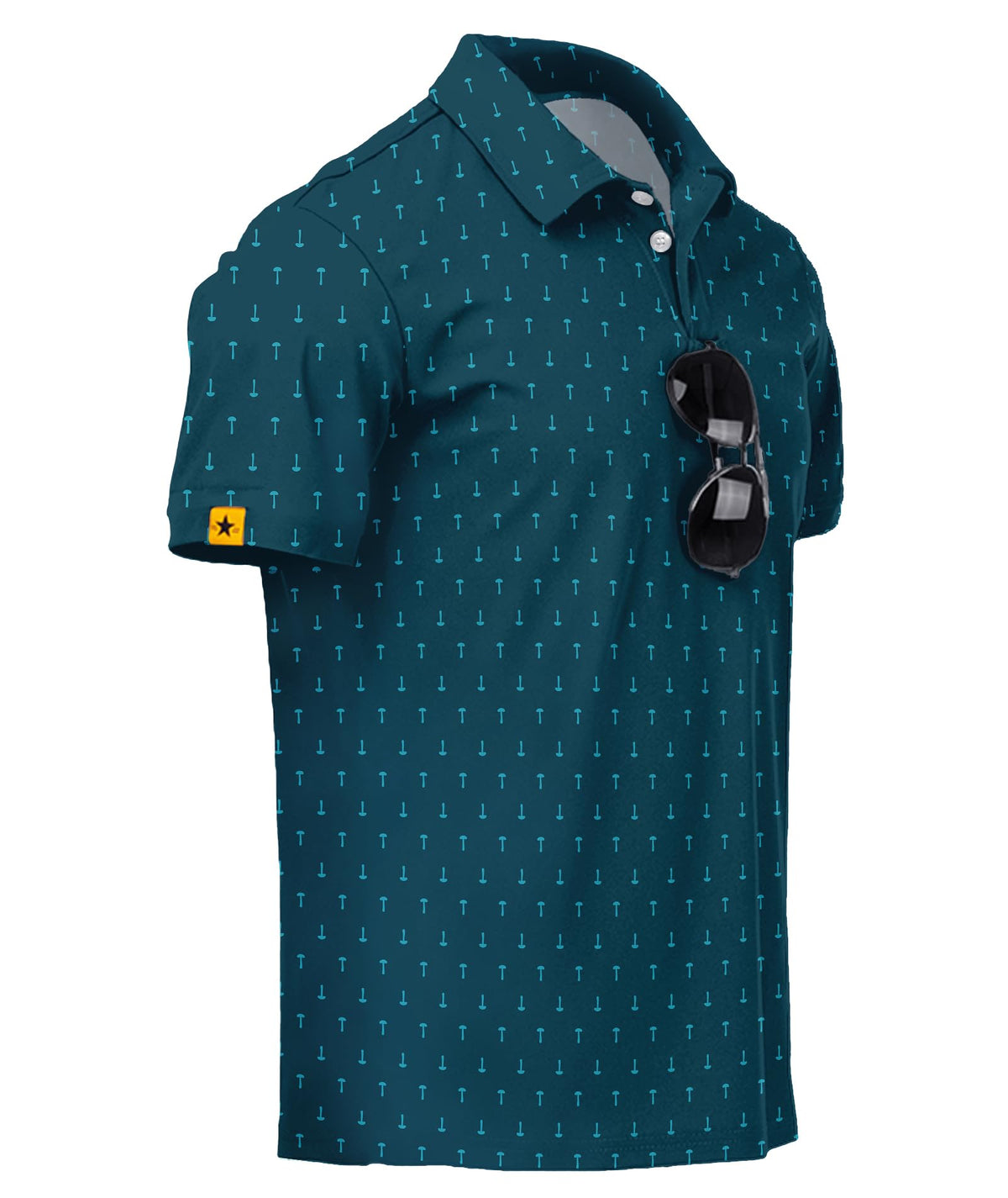 ZITY Mens Golf Polo Shirts Short Sleeve UPF 50+ Moisture Wicking Tshirt
