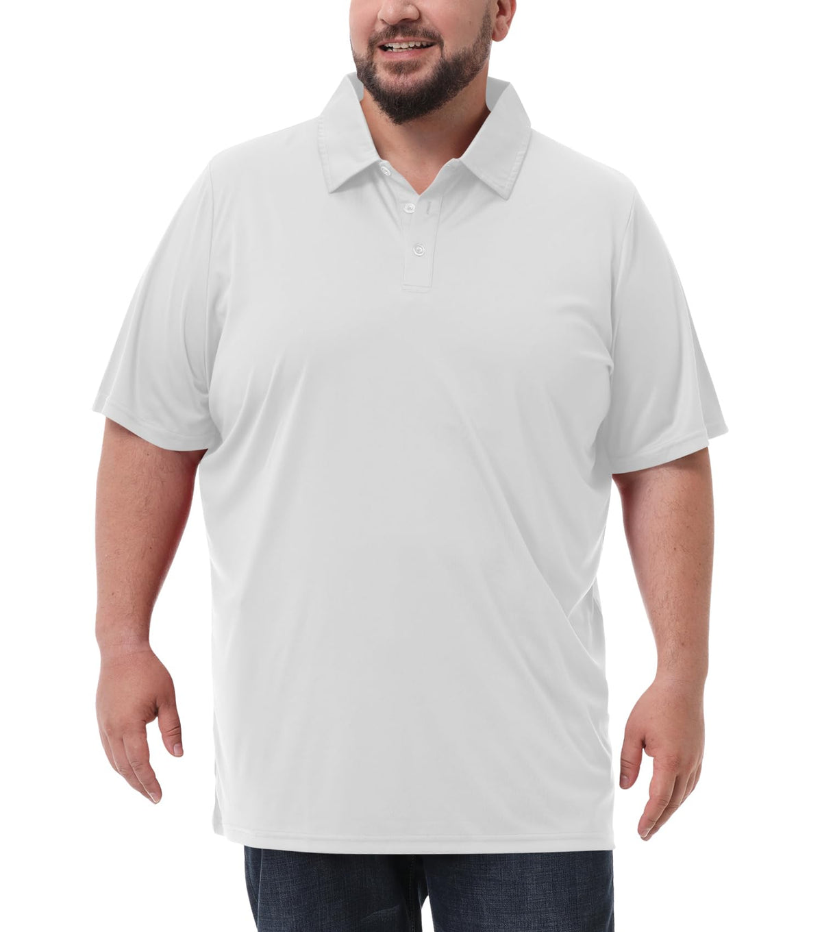 Men's Big and Tall Polo Shirts UPF 50+ Casual Work Quick Dry Golf Shirt