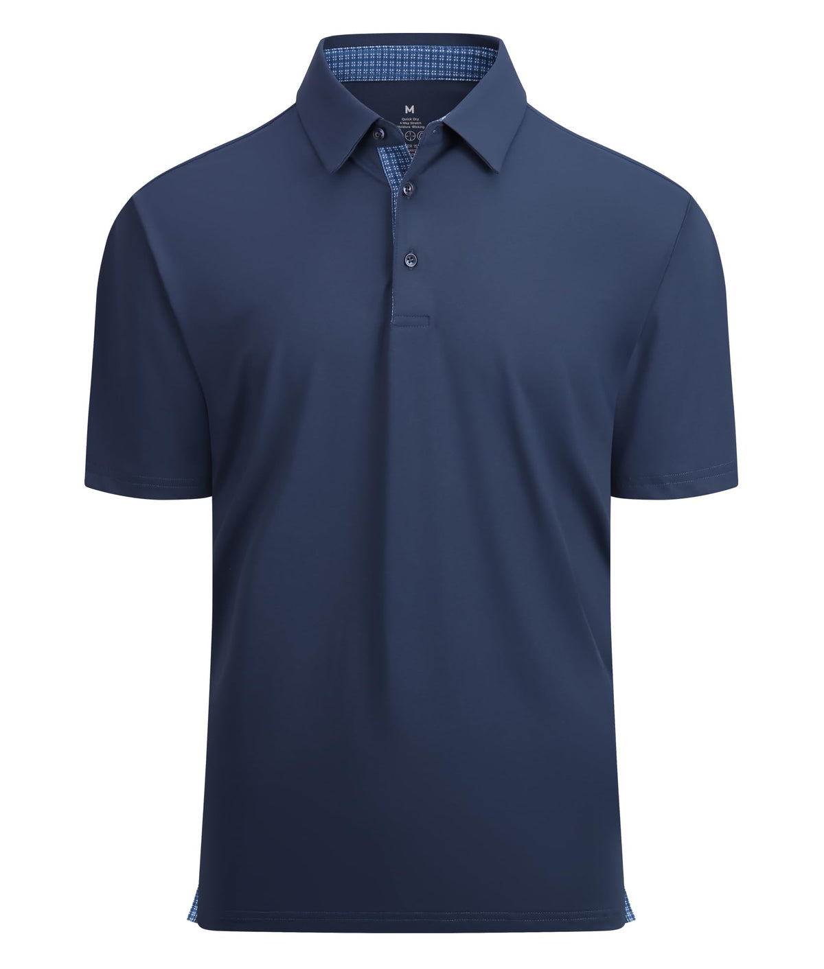 Alex Vando Mens Golf Shirt Quick-Dry Solid Short Sleeve Polo Shirts