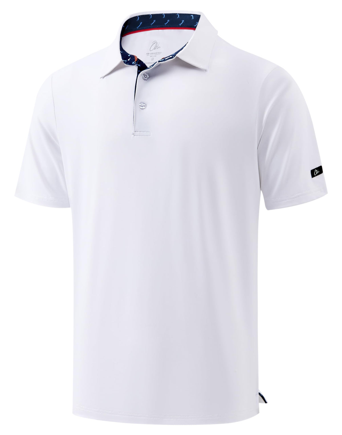 Obla Mens Golf Shirt Short Sleeve Dry Fit Collared Polo Shirts