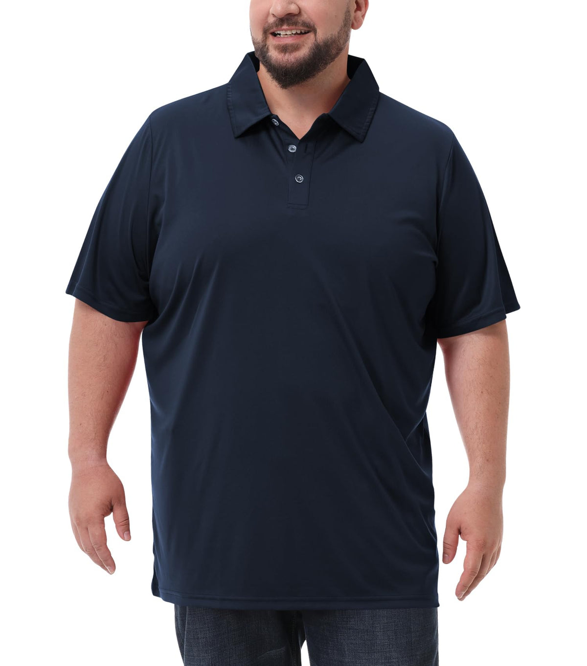 Men's Big and Tall Polo Shirts UPF 50+ Casual Work Quick Dry Golf Shirt