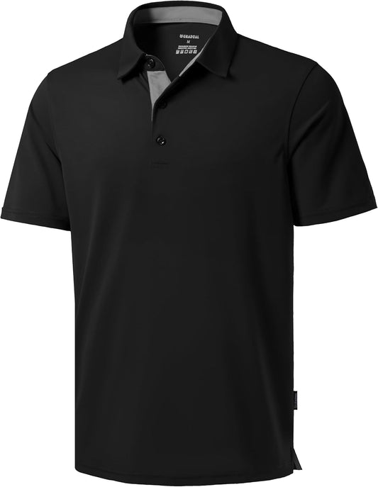 Men's Golf Polo Shirts Dry Fit Moisture Wicking Performance Short Sleeve