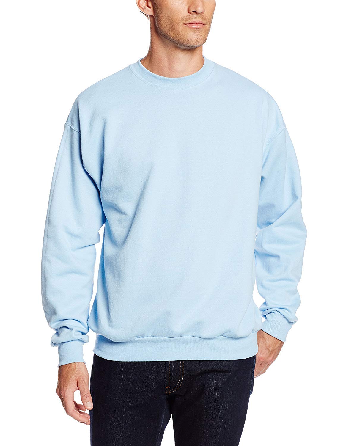 Hanes Men's Sweatshirt, EcoSmart Fleece Crewneck Sweatshirt, Big & Tall Available, 1 or 2-Pack