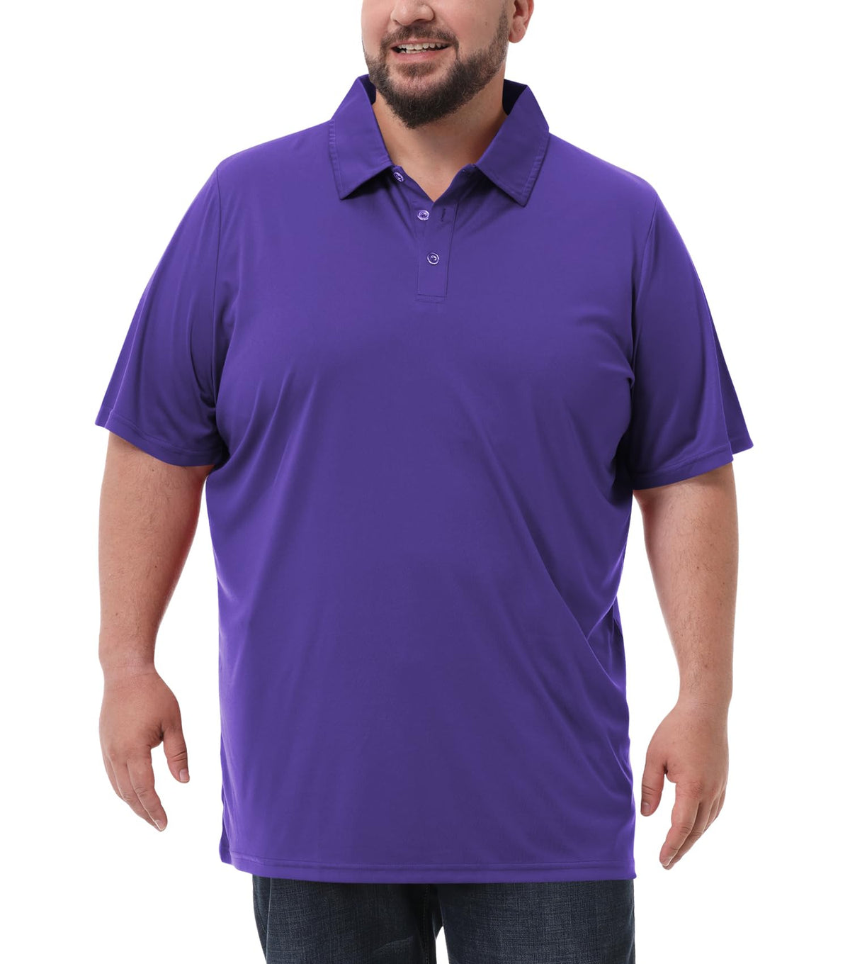 Men's Big and Tall Polo Shirts UPF 50+ Casual Work Quick Dry Golf Shirt