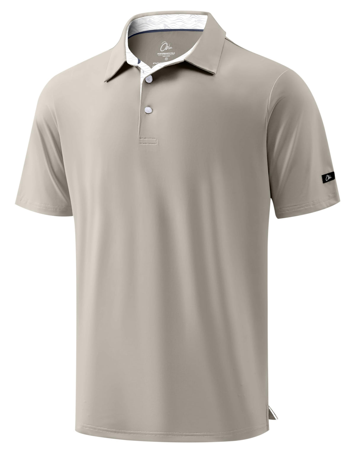 Obla Mens Golf Shirt Short Sleeve Dry Fit Collared Polo Shirts