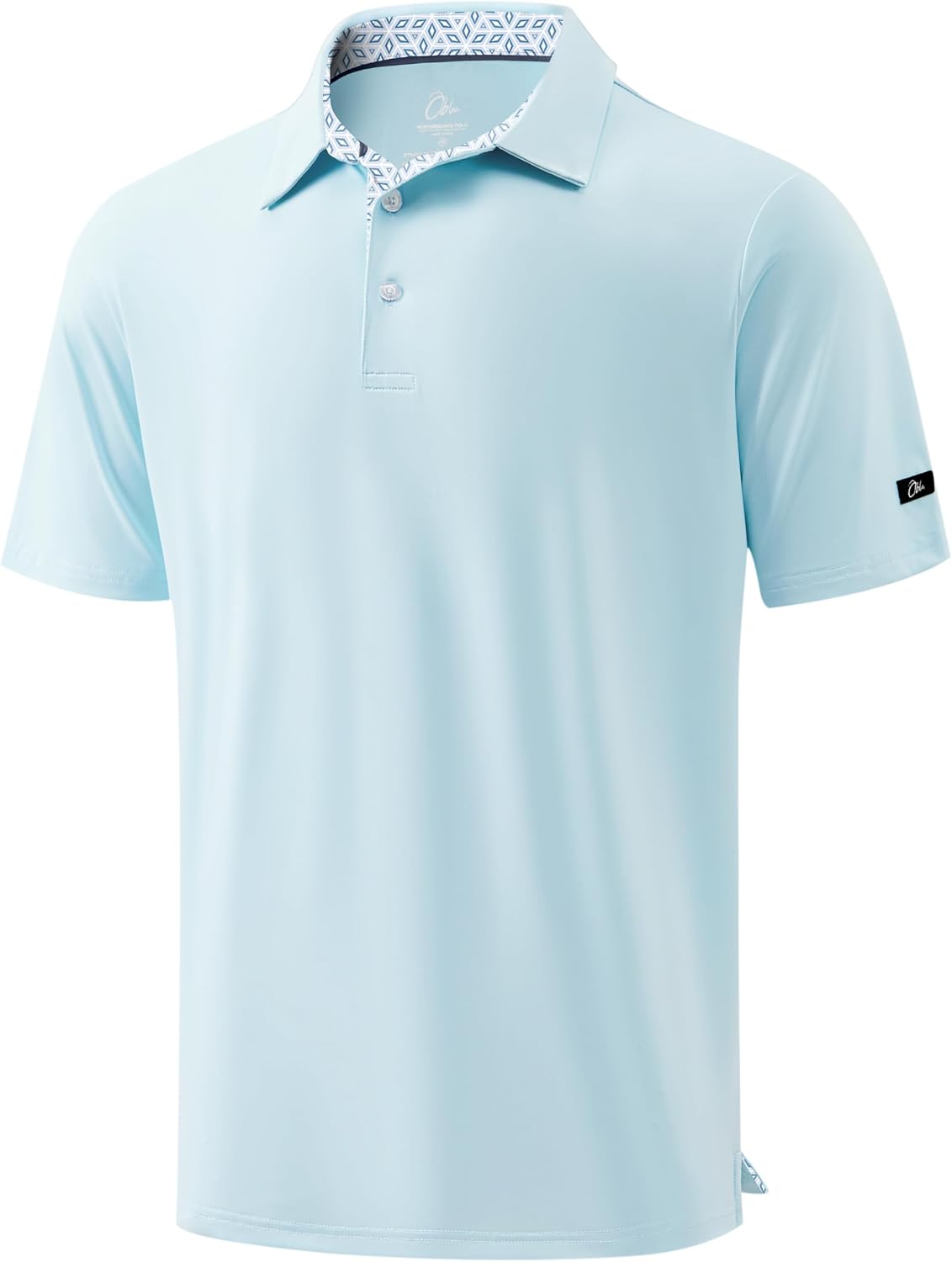 Obla Mens Golf Shirt Short Sleeve Dry Fit Collared Polo Shirts