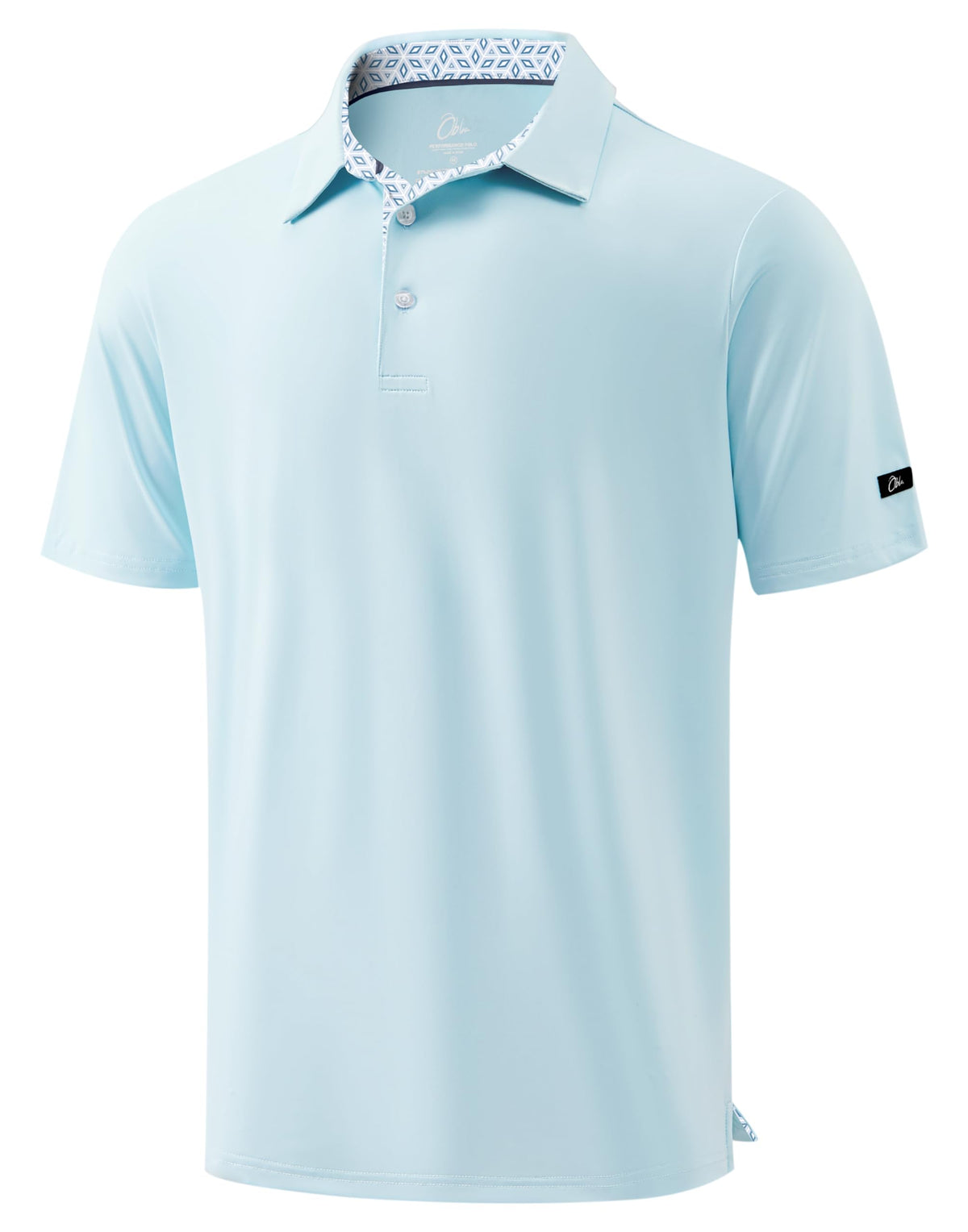 Obla Mens Golf Shirt Short Sleeve Dry Fit Collared Polo Shirts