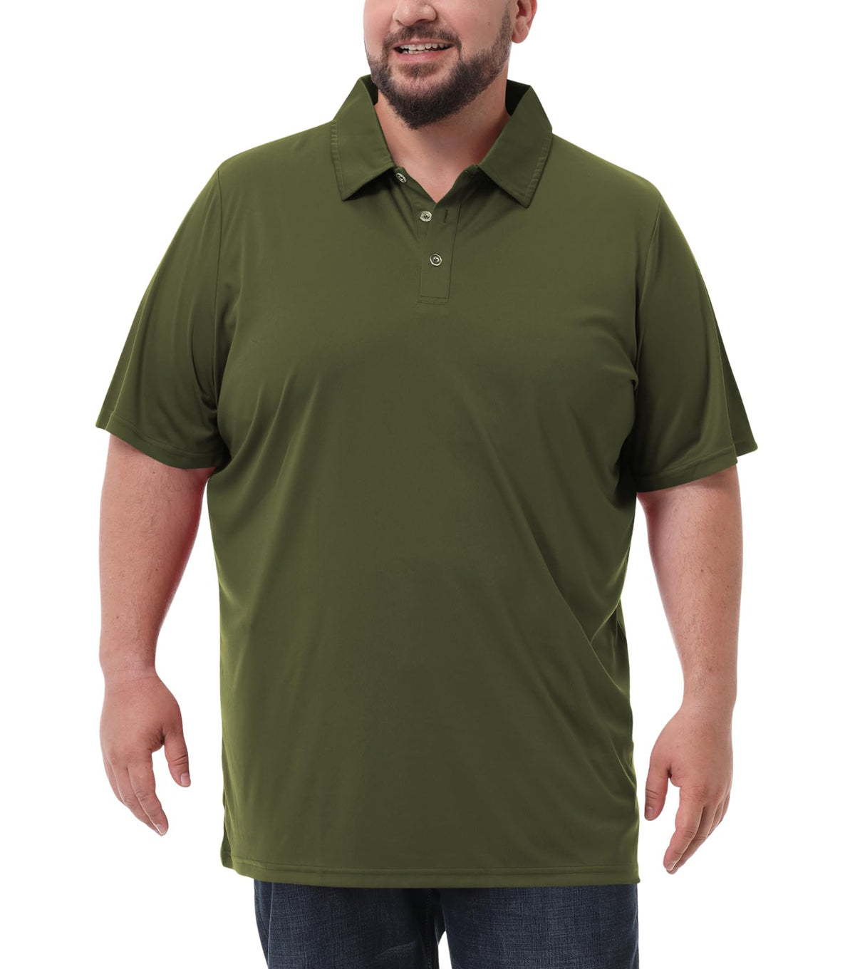 Men's Big and Tall Polo Shirts UPF 50+ Casual Work Quick Dry Golf Shirt