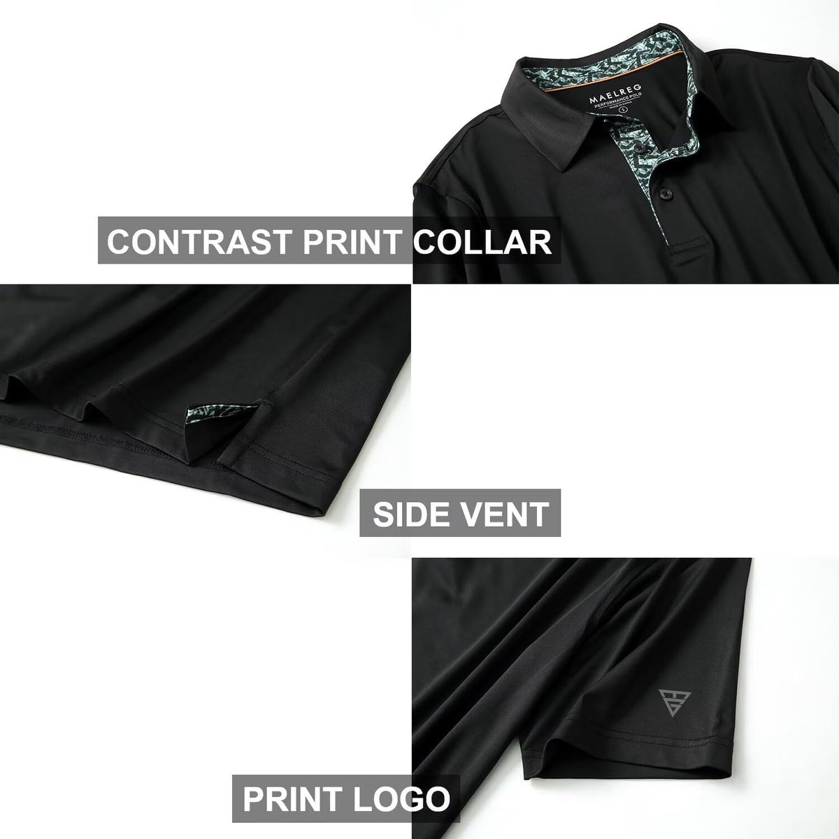 Mens Polo Shirts Short and Long Sleeve Casual Solid Stylish Dry Fit Performance Designed Collared Golf Polo Shirts for Men